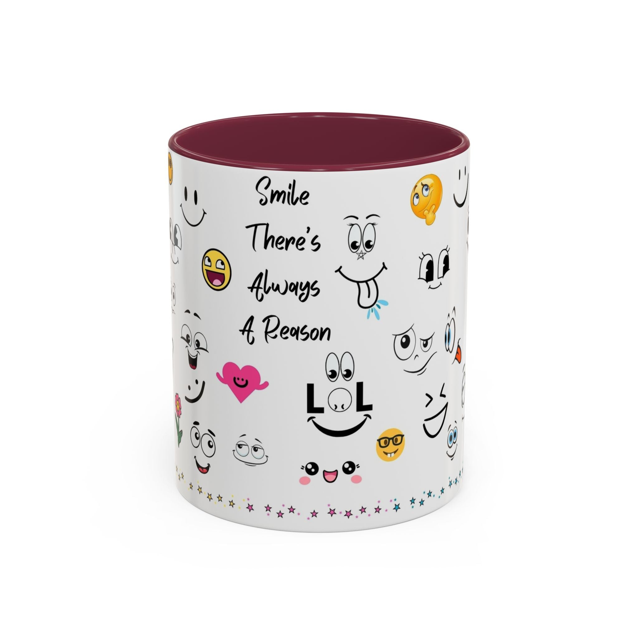 Mug - Smile There's Always A Reason Colorful 11oz/15oz Coffee Cup