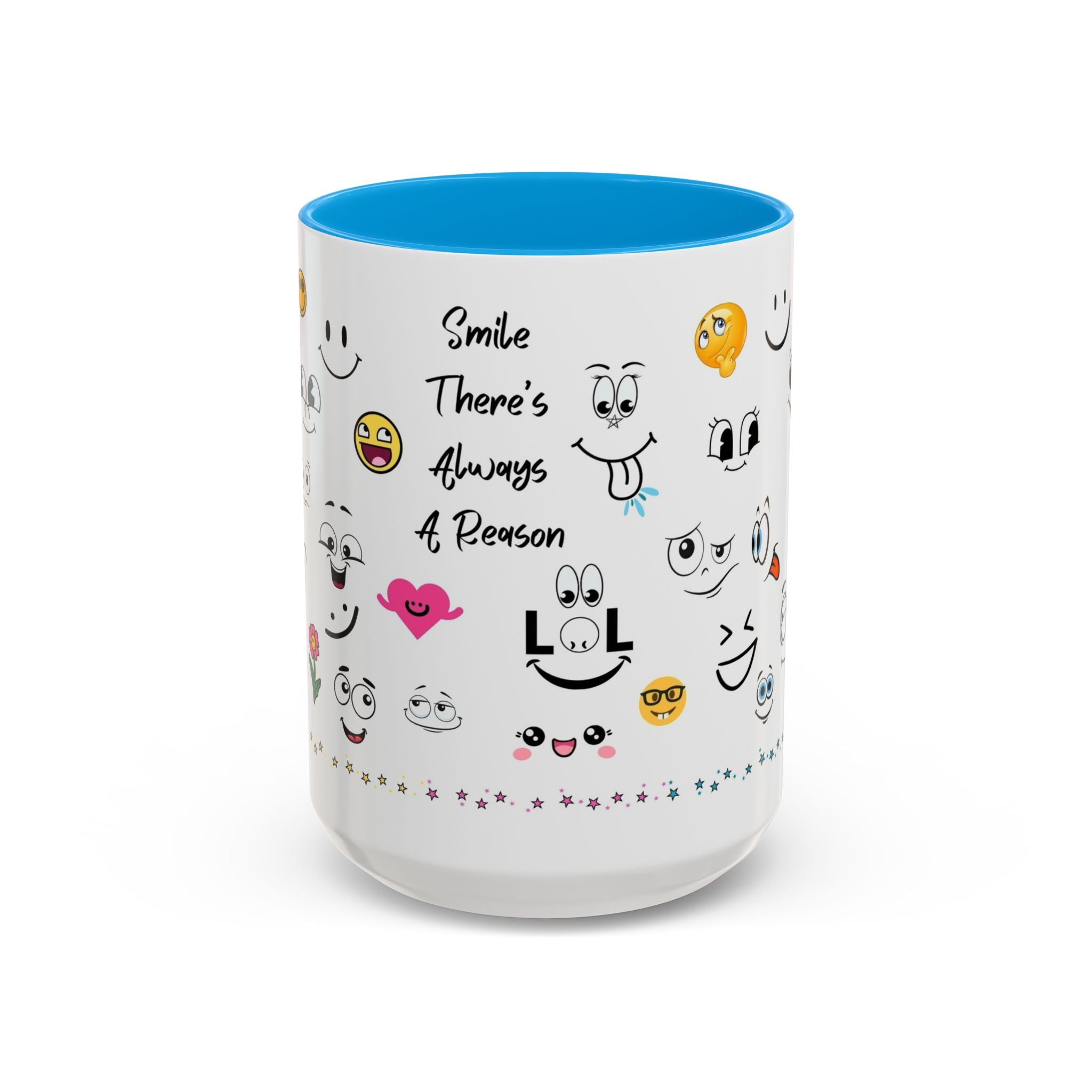 Mug - Smile There's Always A Reason Colorful 11oz/15oz Coffee Cup