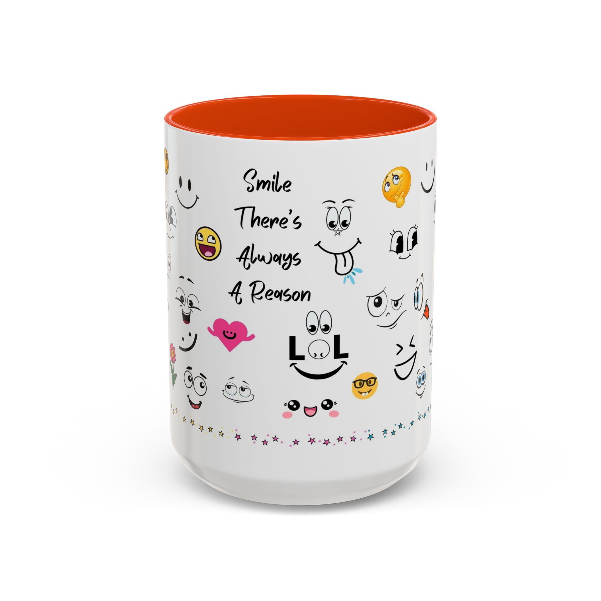 Mug - Smile There's Always A Reason Colorful 11oz/15oz Coffee Cup