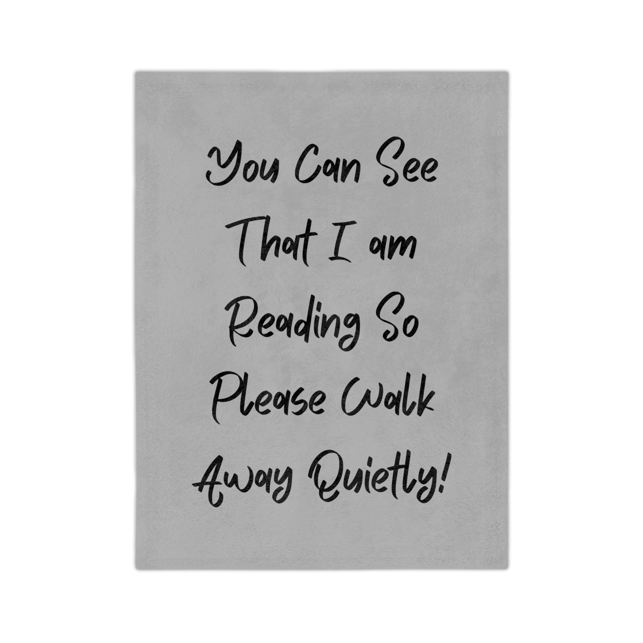 Reading Blanket, Cozy Microfiber Throw for Book Lovers, Perfect Gift for Readers, Quiet Zone Decor, Home Essentials