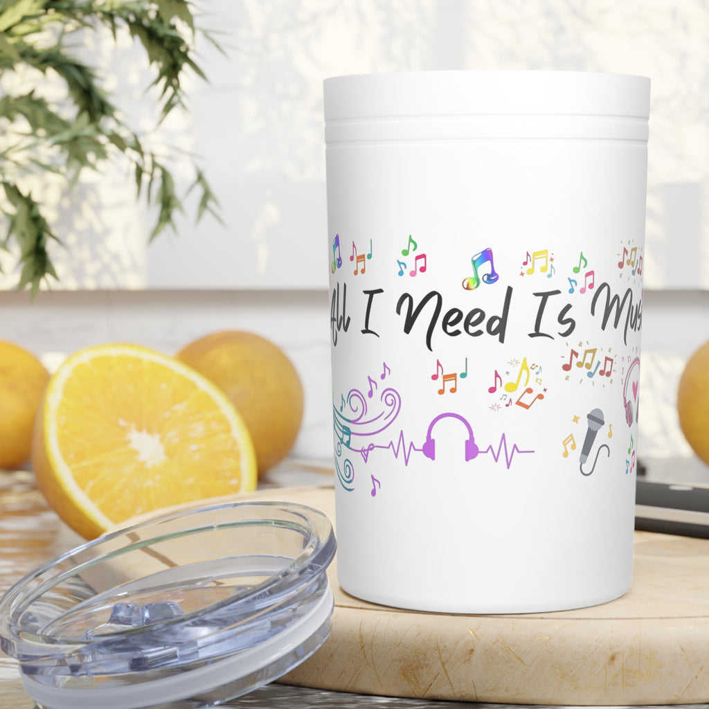 Musical Insulated Tumbler, Perfect for Music Lovers, Gifts for Musicians, Cute Travel Cup, Fun and Functional, Great for Coffee and Tea