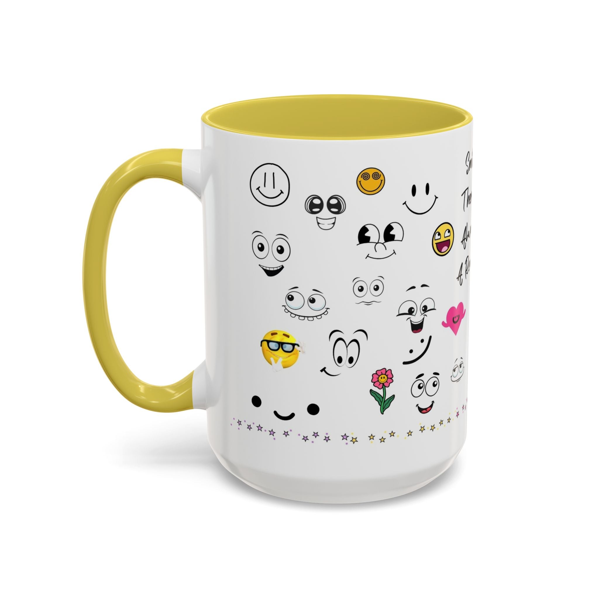 Mug - Smile There's Always A Reason Colorful 11oz/15oz Coffee Cup