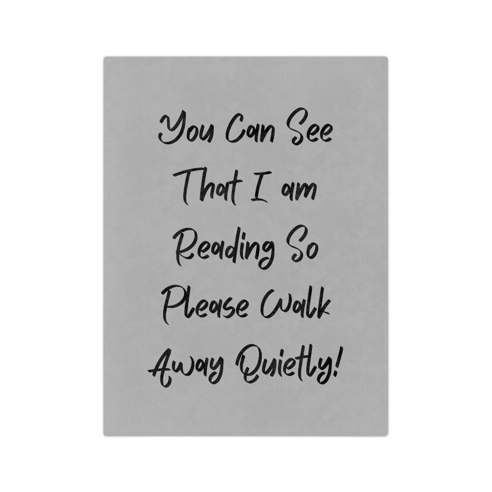 Reading Blanket, Cozy Microfiber Throw for Book Lovers, Perfect Gift for Readers, Quiet Zone Decor, Home Essentials