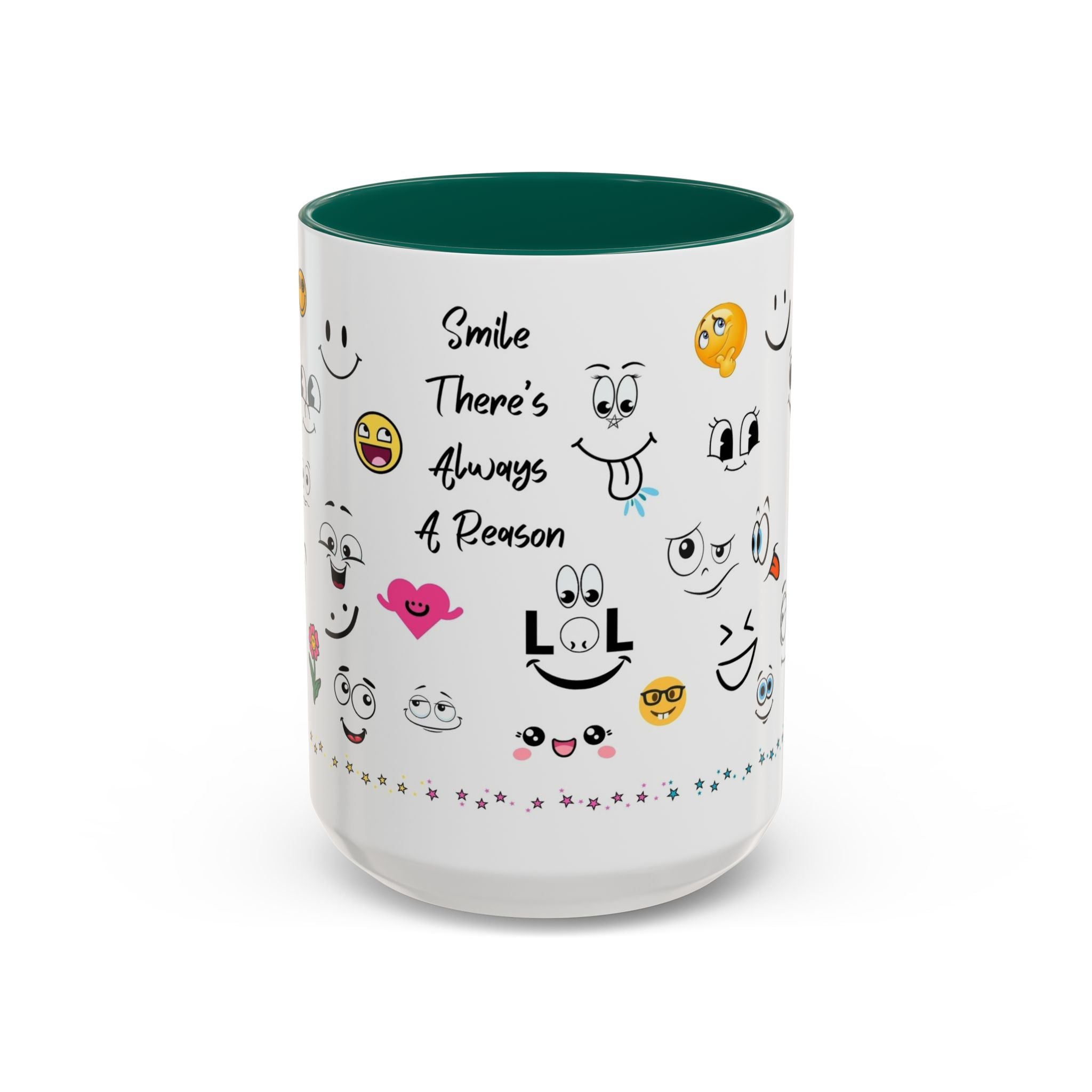 Mug - Smile There's Always A Reason Colorful 11oz/15oz Coffee Cup