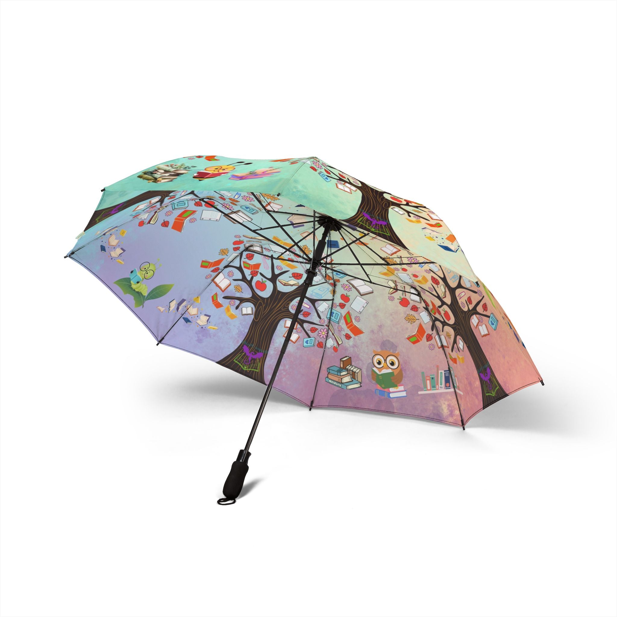 Charming Artistic Umbrella - Whimsical Tree Design, Cute Rain Gear, Perfect Gift for Nature Lovers, Spring Showers, Cozy Evenings, [...]
