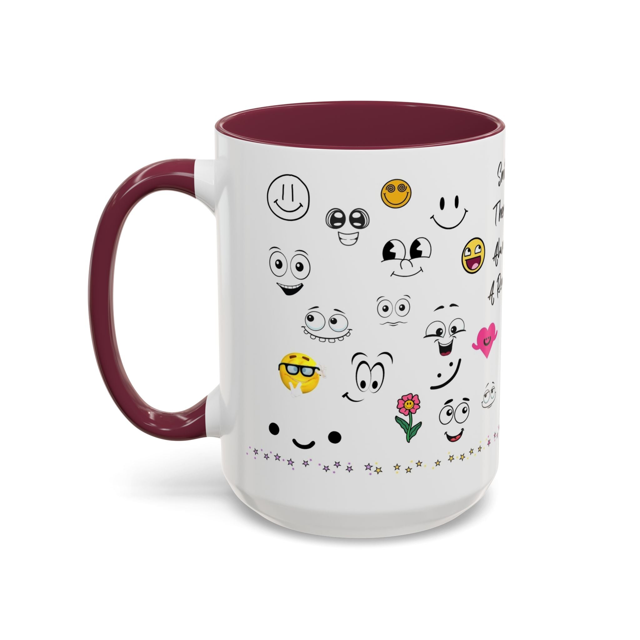 Mug - Smile There's Always A Reason Colorful 11oz/15oz Coffee Cup