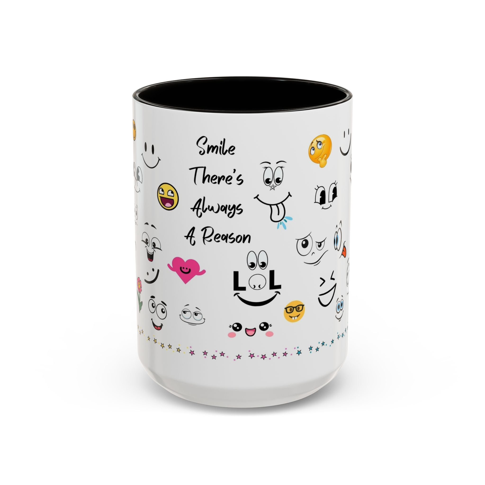 Mug - Smile There's Always A Reason Colorful 11oz/15oz Coffee Cup