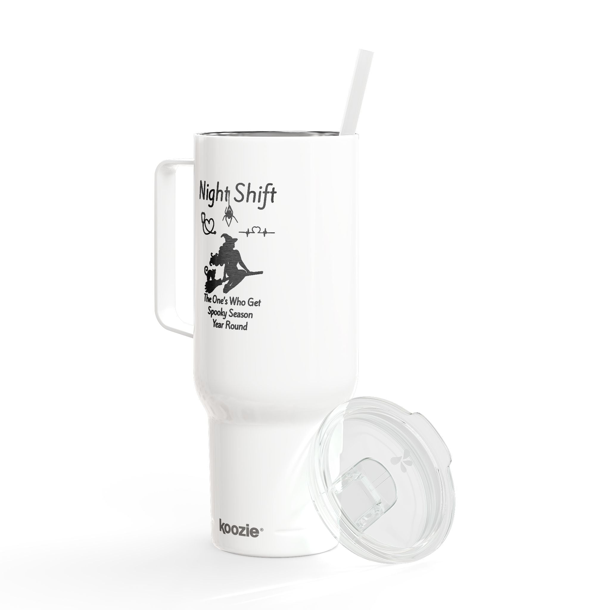 Insulated Tumbler - Night Shift Nurse Spooky Season 40oz Engraved