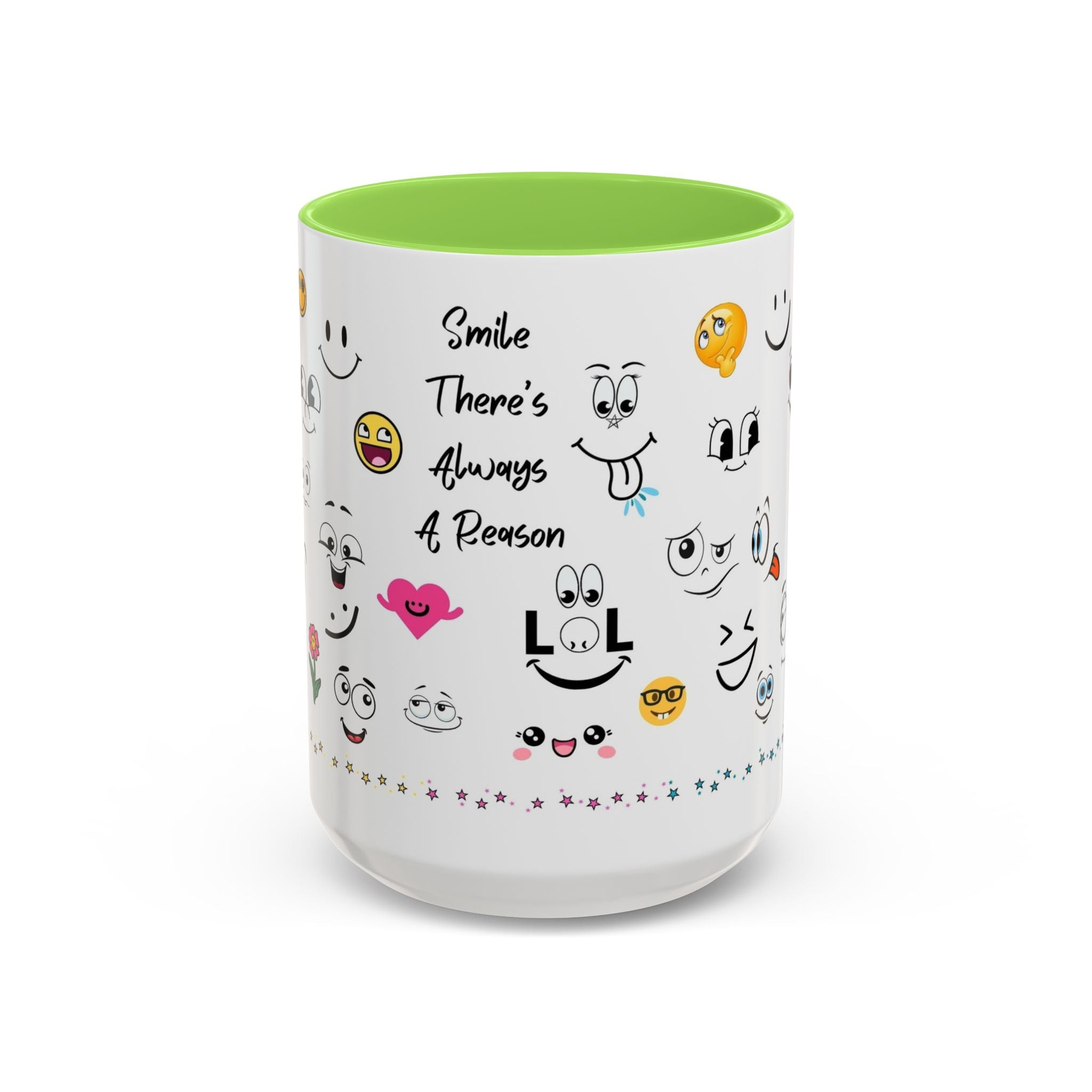 Mug - Smile There's Always A Reason Colorful 11oz/15oz Coffee Cup
