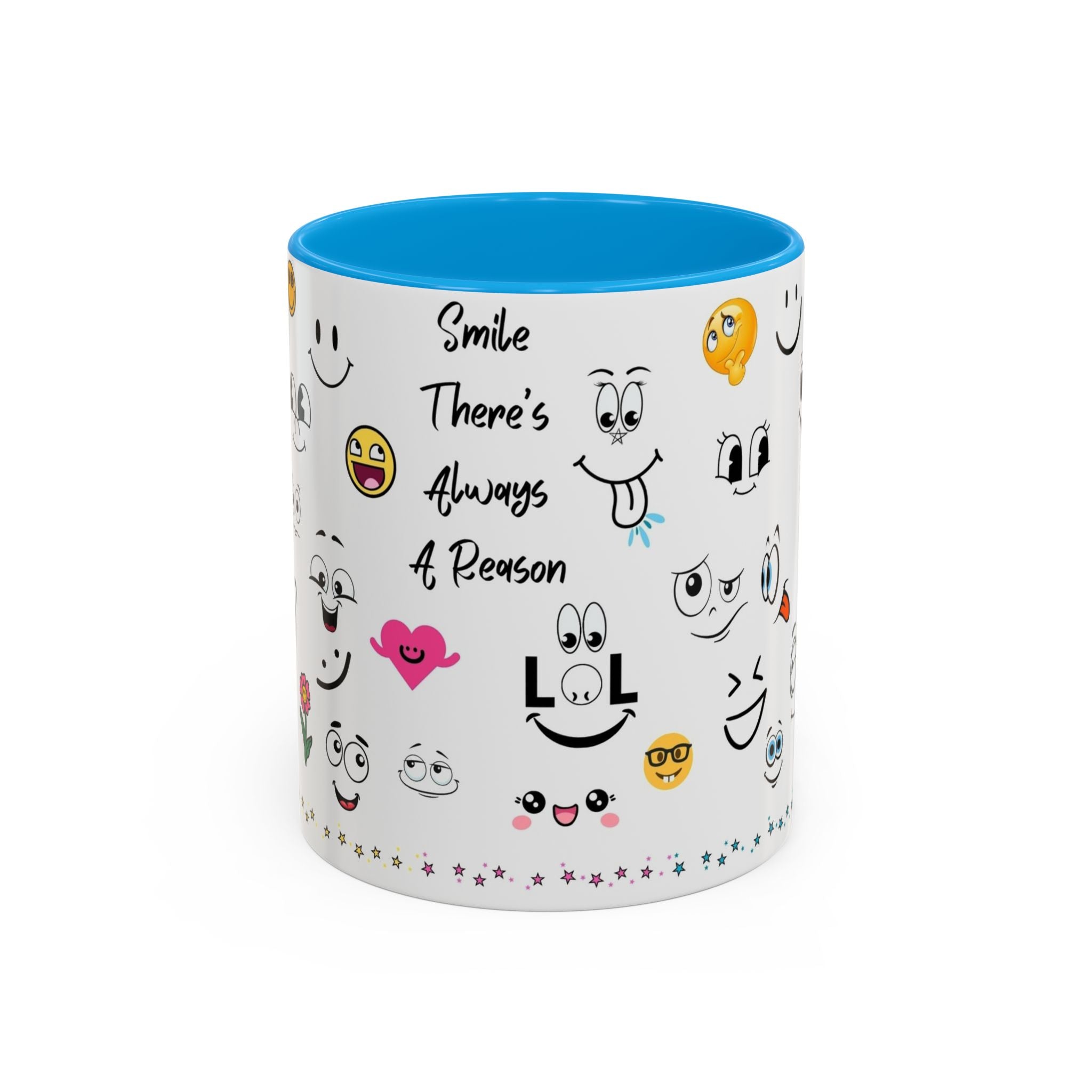 Mug - Smile There's Always A Reason Colorful 11oz/15oz Coffee Cup