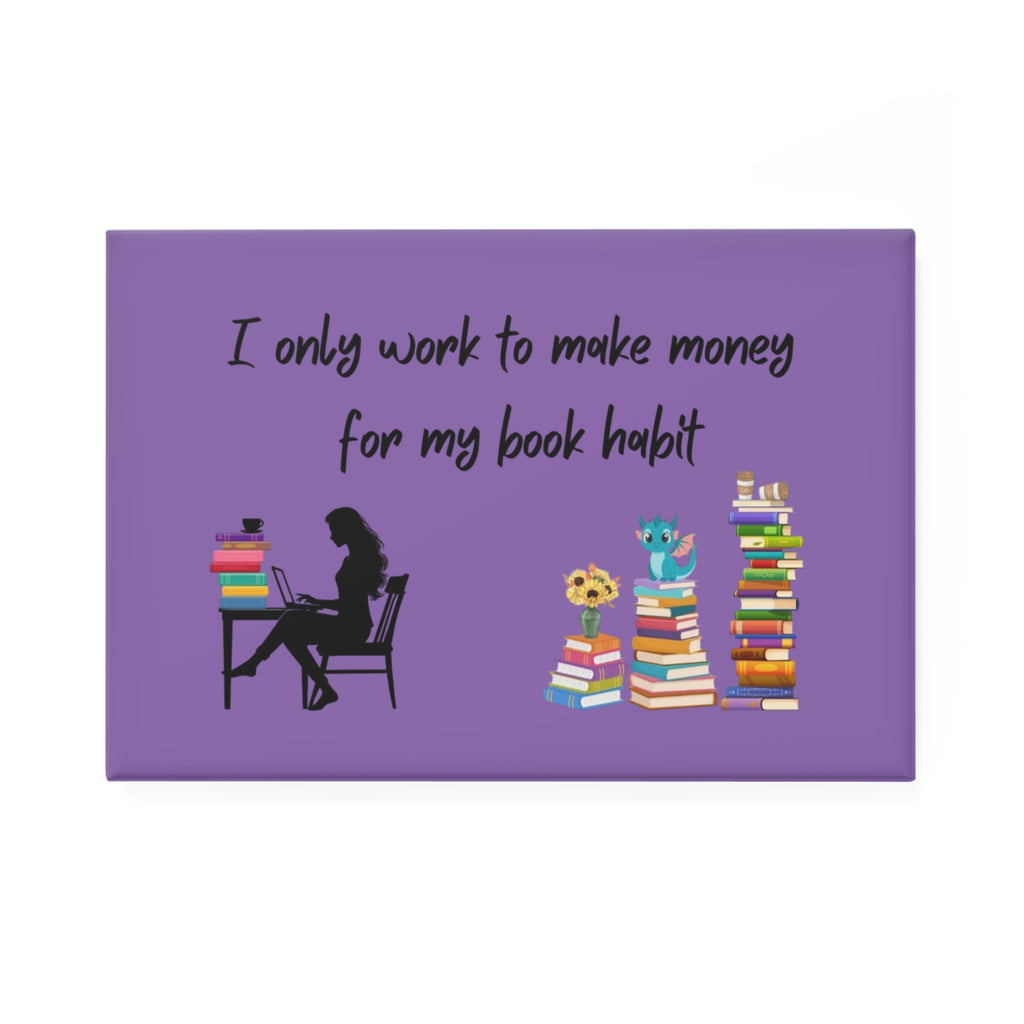 Book Lover's Magnet Set - Stylish Bookish Decor, Gifts for Readers, Home Office Accessories, Quirky Refrigerator Magnet