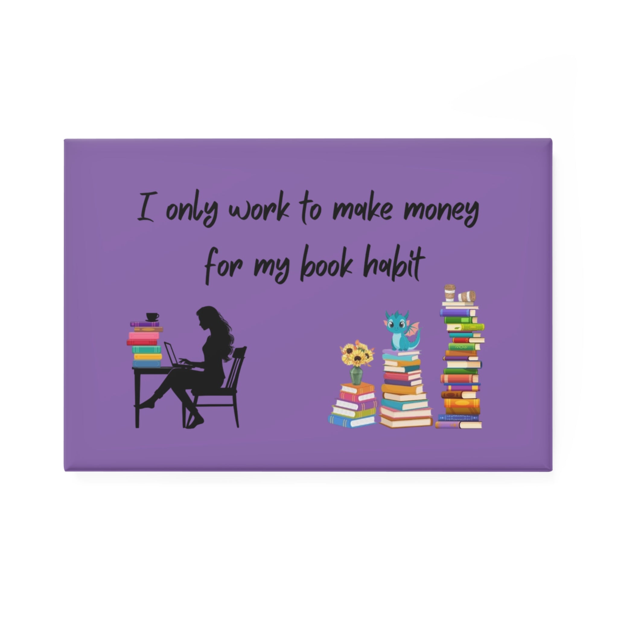 Book Lover's Magnet Set - Stylish Bookish Decor, Gifts for Readers, Home Office Accessories, Quirky Refrigerator Magnet