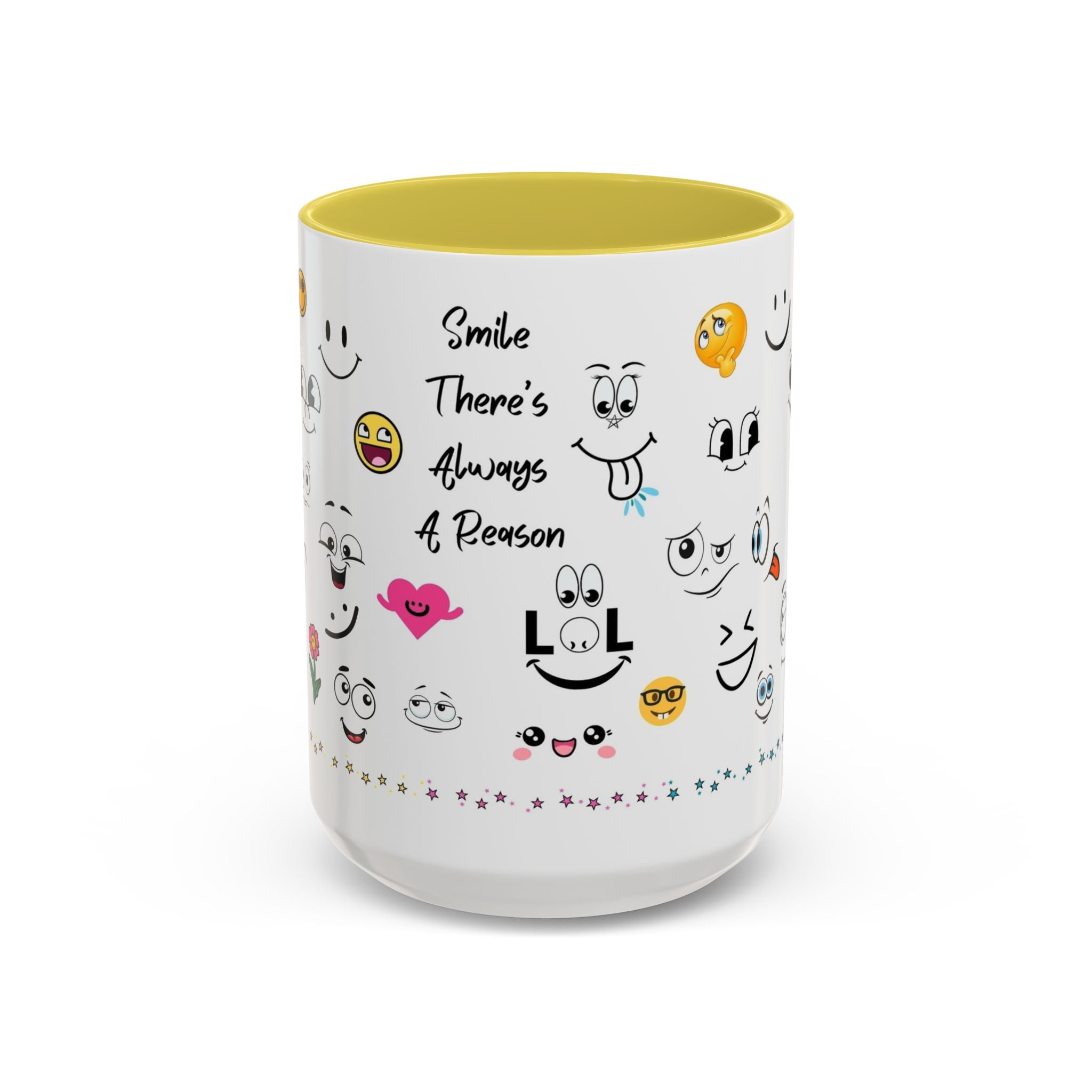 Mug - Smile There's Always A Reason Colorful 11oz/15oz Coffee Cup