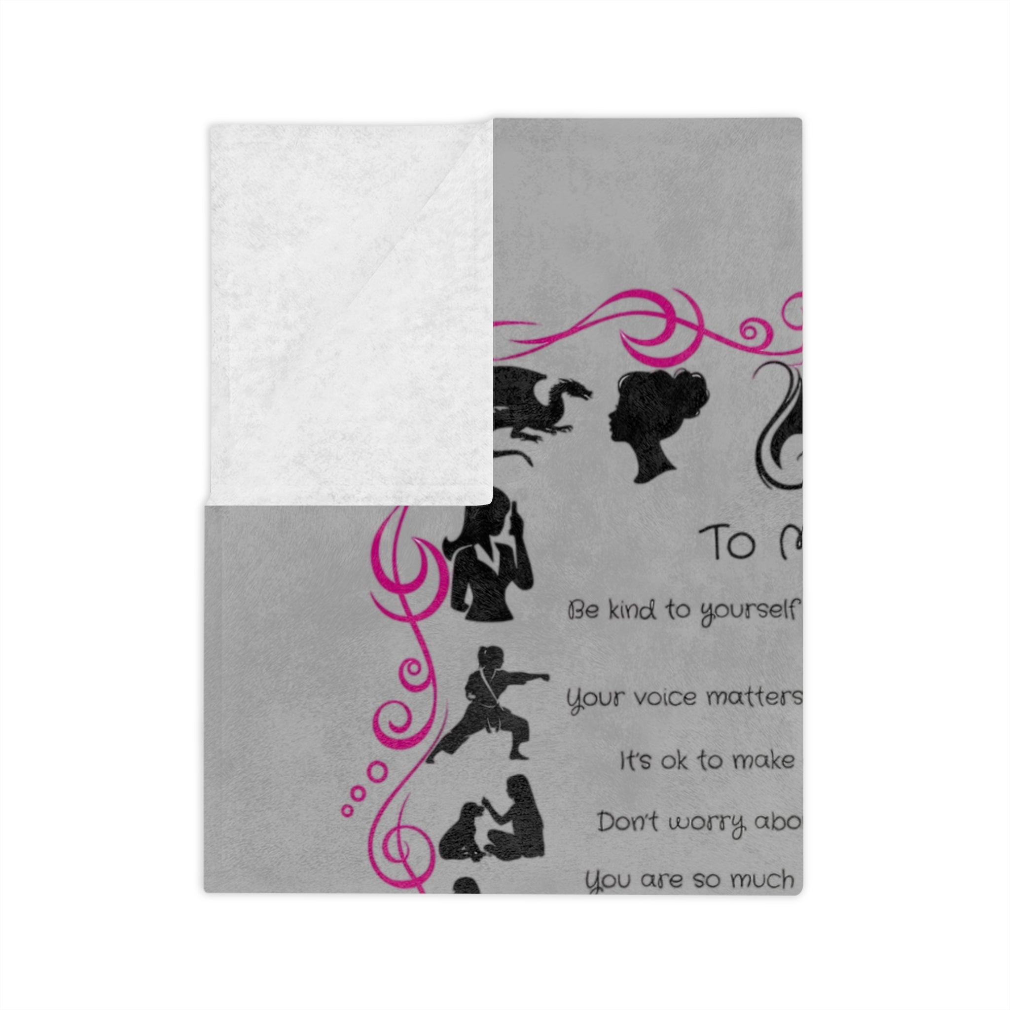To My Dearest Daughter Throw Blanket — Velveteen Microfiber Keepsake