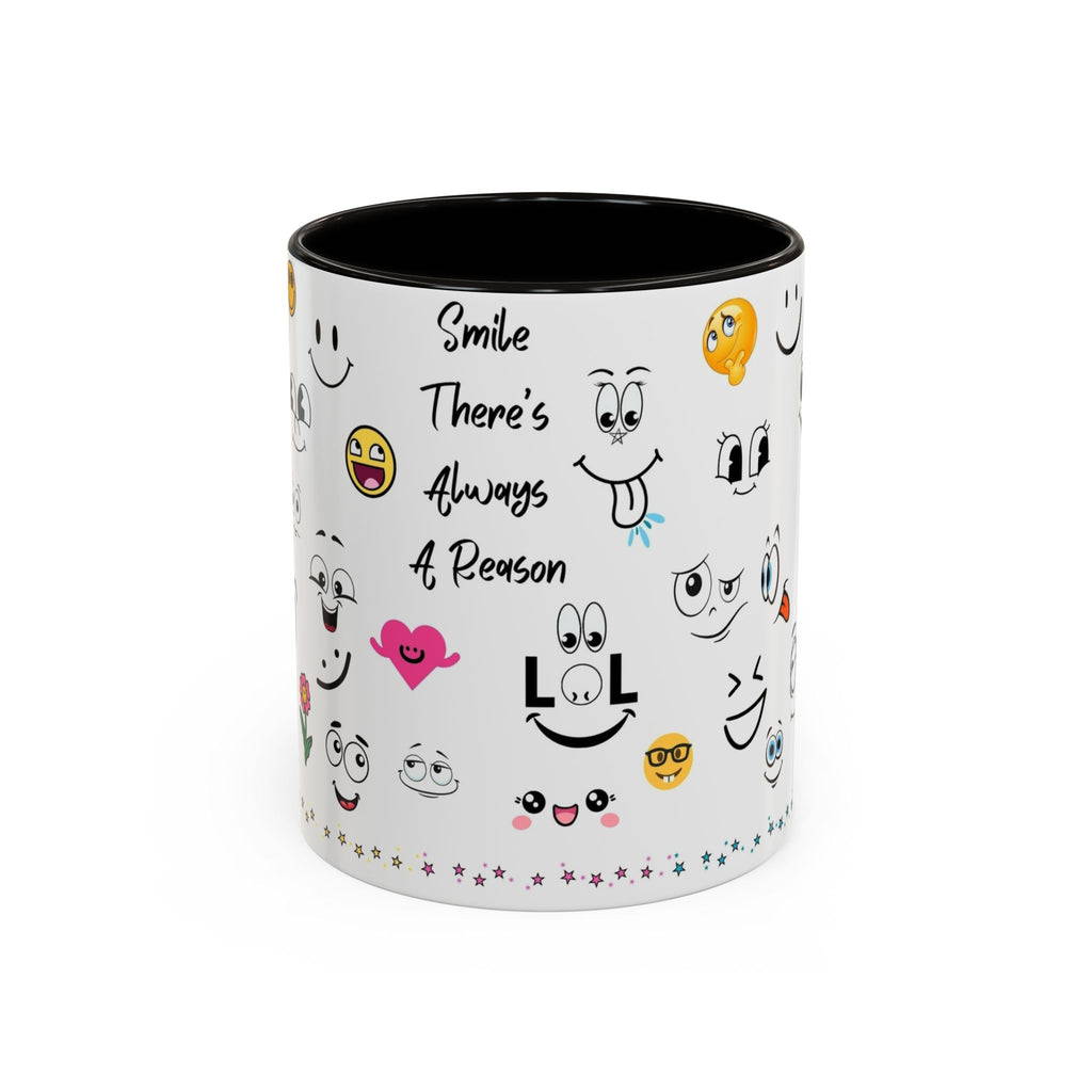 Mug - Smile There's Always A Reason Colorful 11oz/15oz Coffee Cup