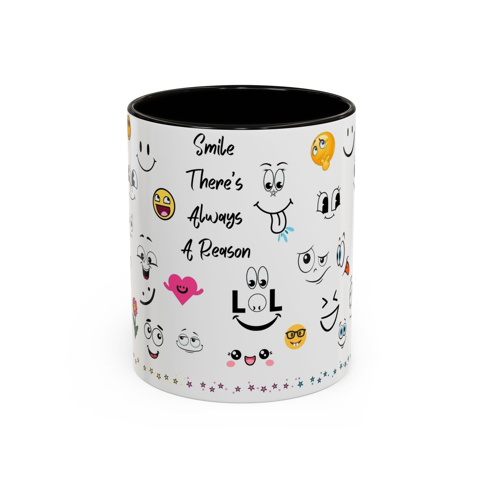 Mug - Smile There's Always A Reason Colorful 11oz/15oz Coffee Cup