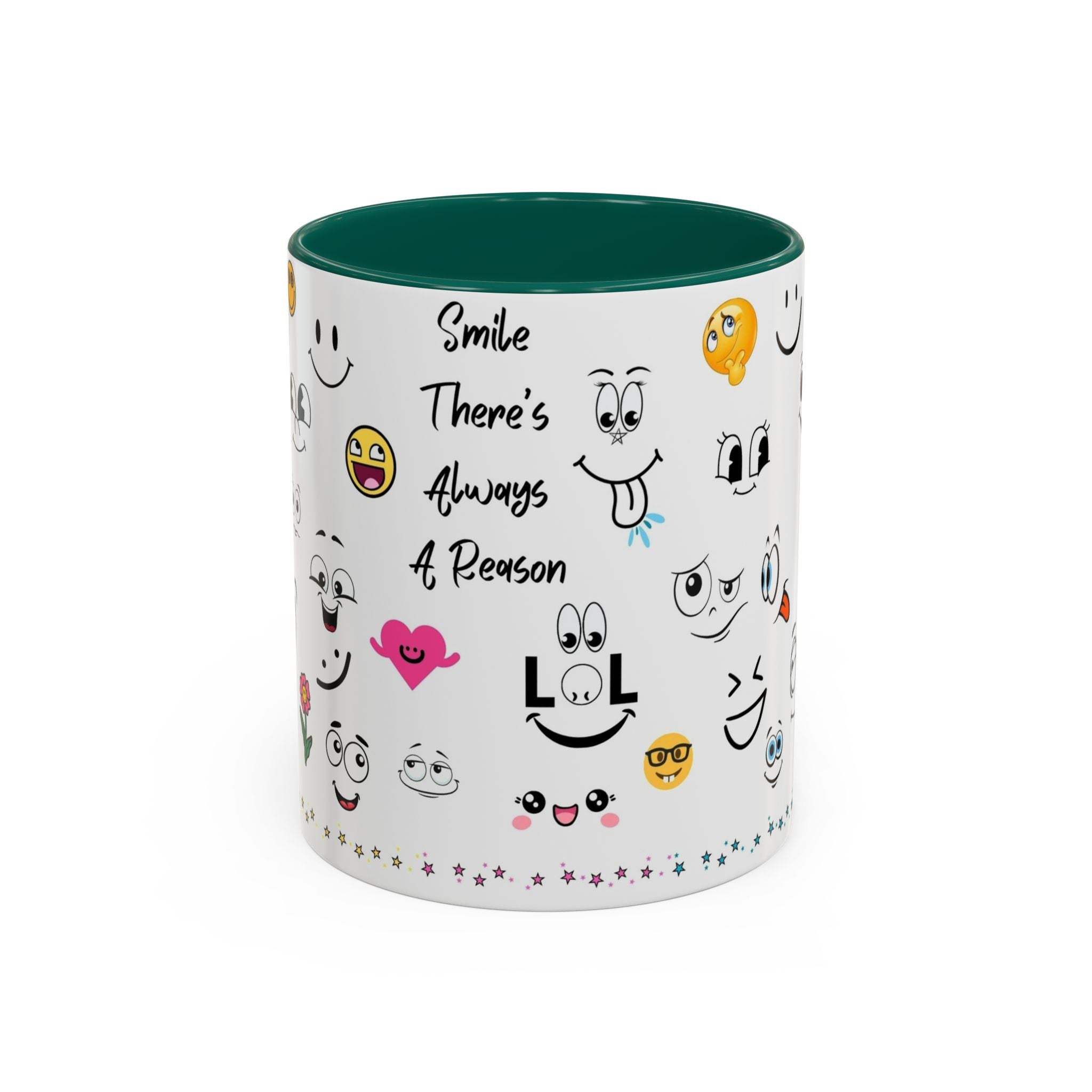 Mug - Smile There's Always A Reason Colorful 11oz/15oz Coffee Cup