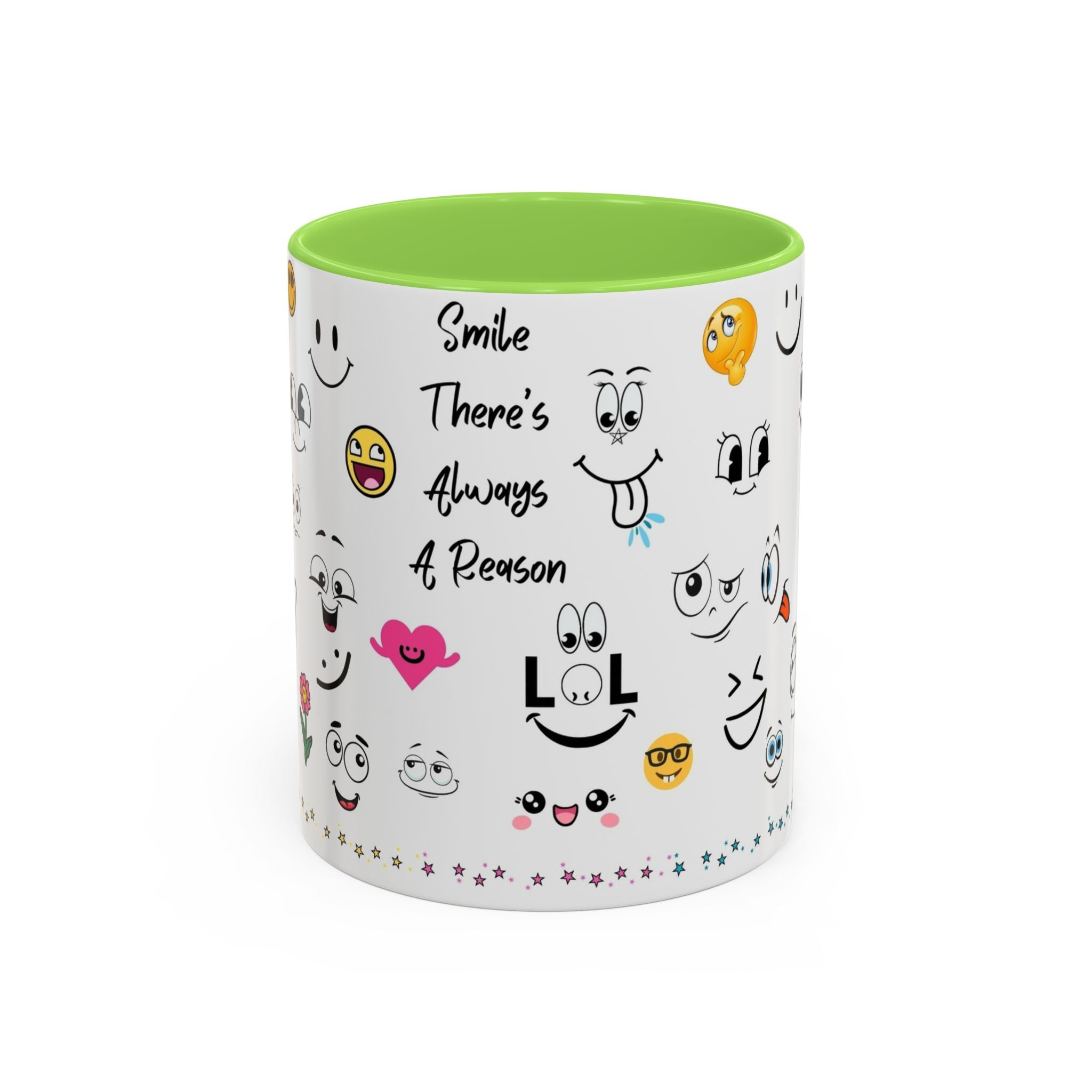 Mug - Smile There's Always A Reason Colorful 11oz/15oz Coffee Cup