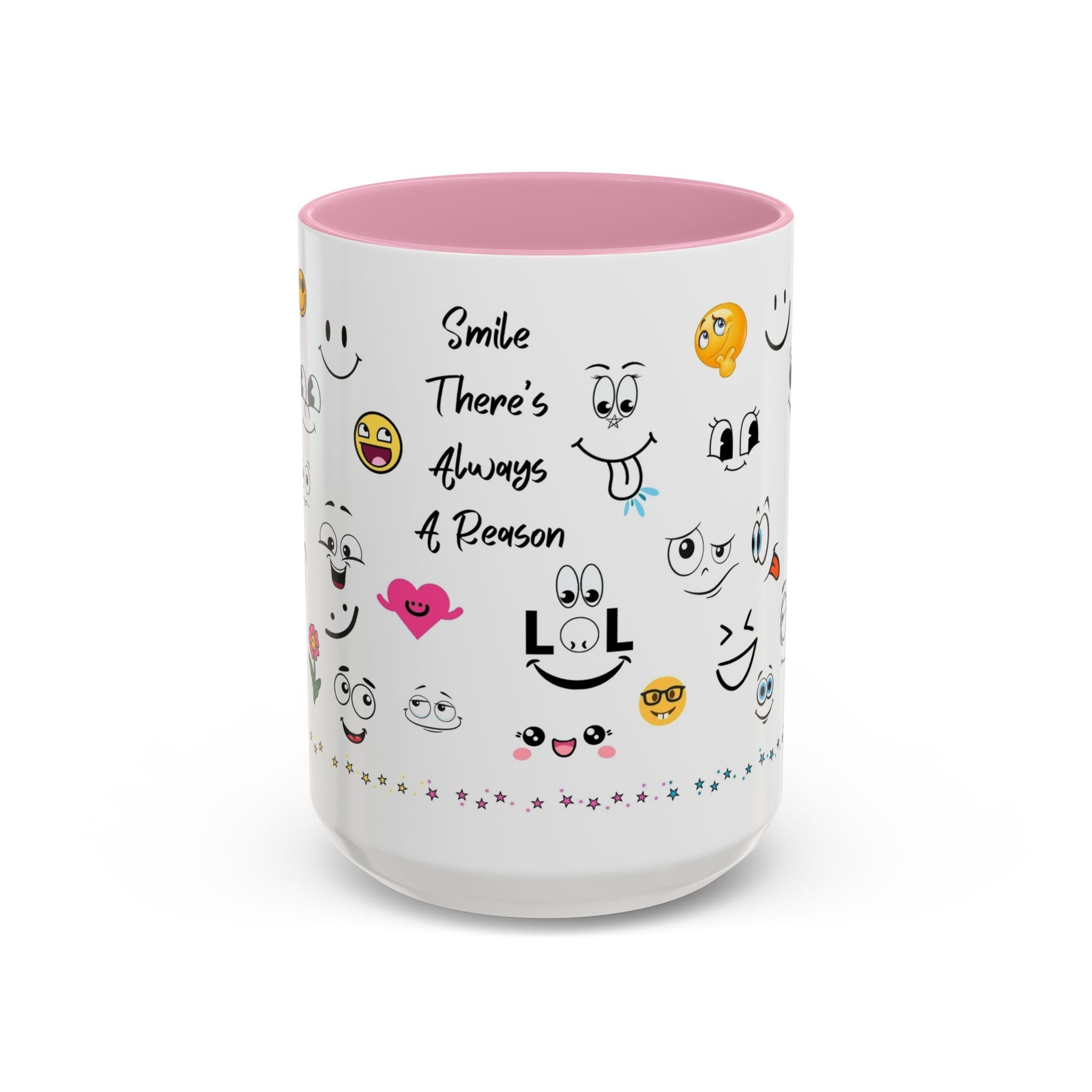 Mug - Smile There's Always A Reason Colorful 11oz/15oz Coffee Cup