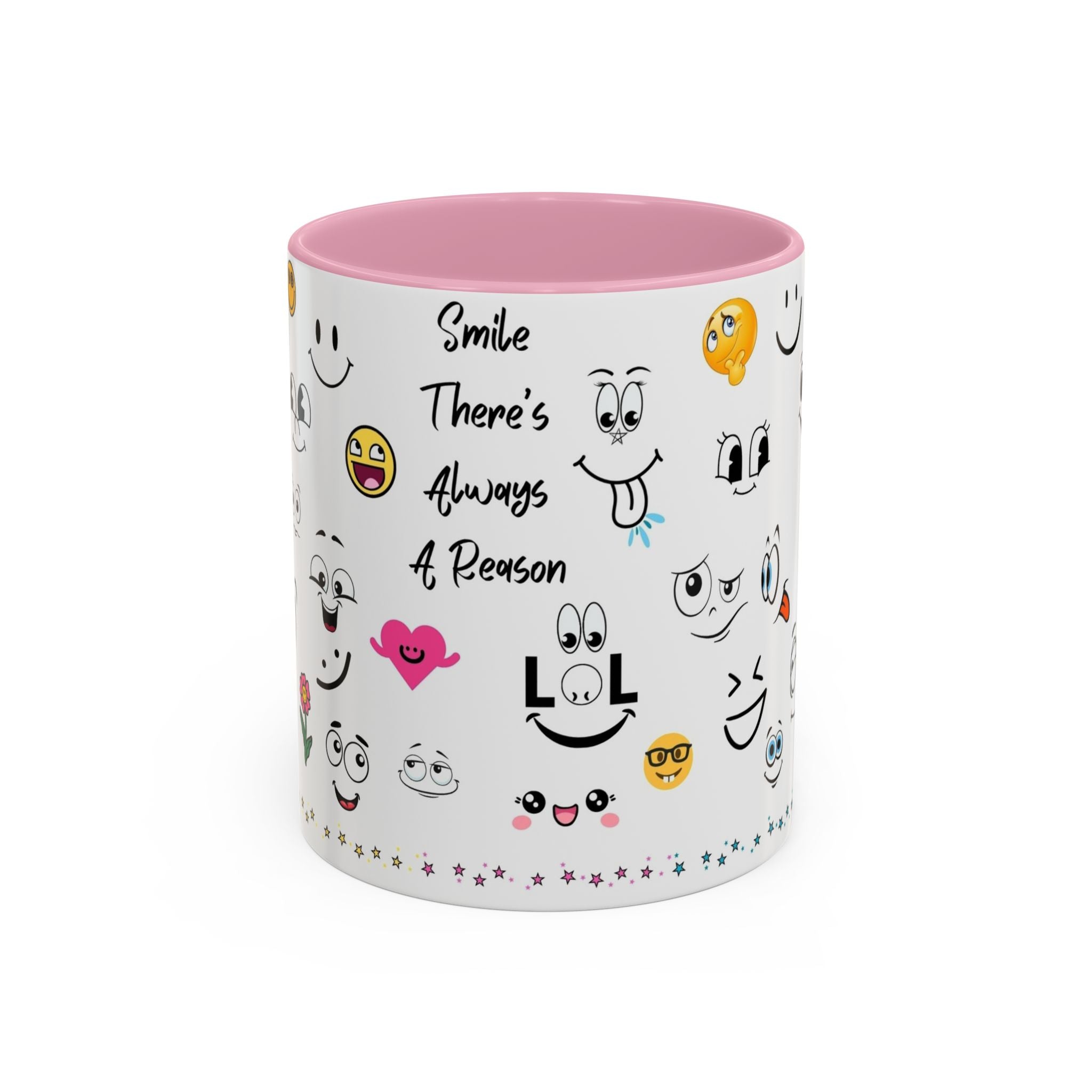 Mug - Smile There's Always A Reason Colorful 11oz/15oz Coffee Cup