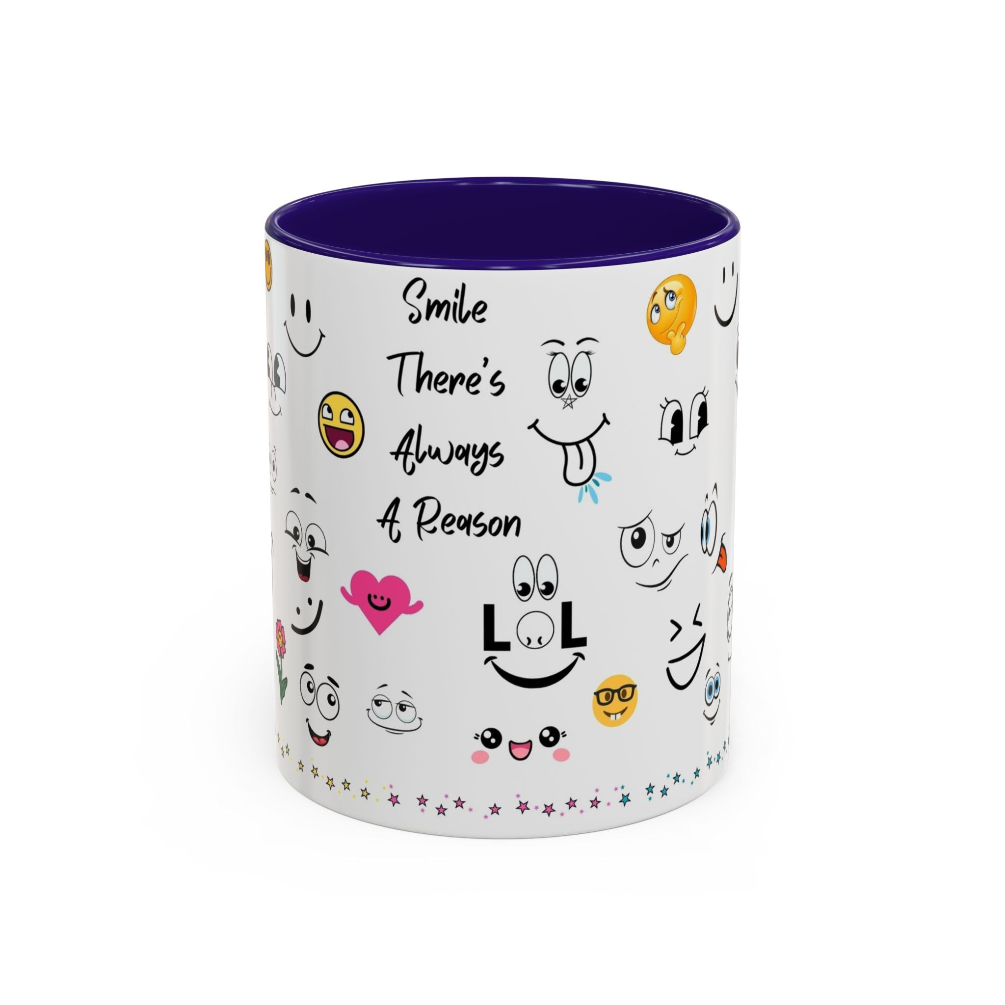 Mug - Smile There's Always A Reason Colorful 11oz/15oz Coffee Cup
