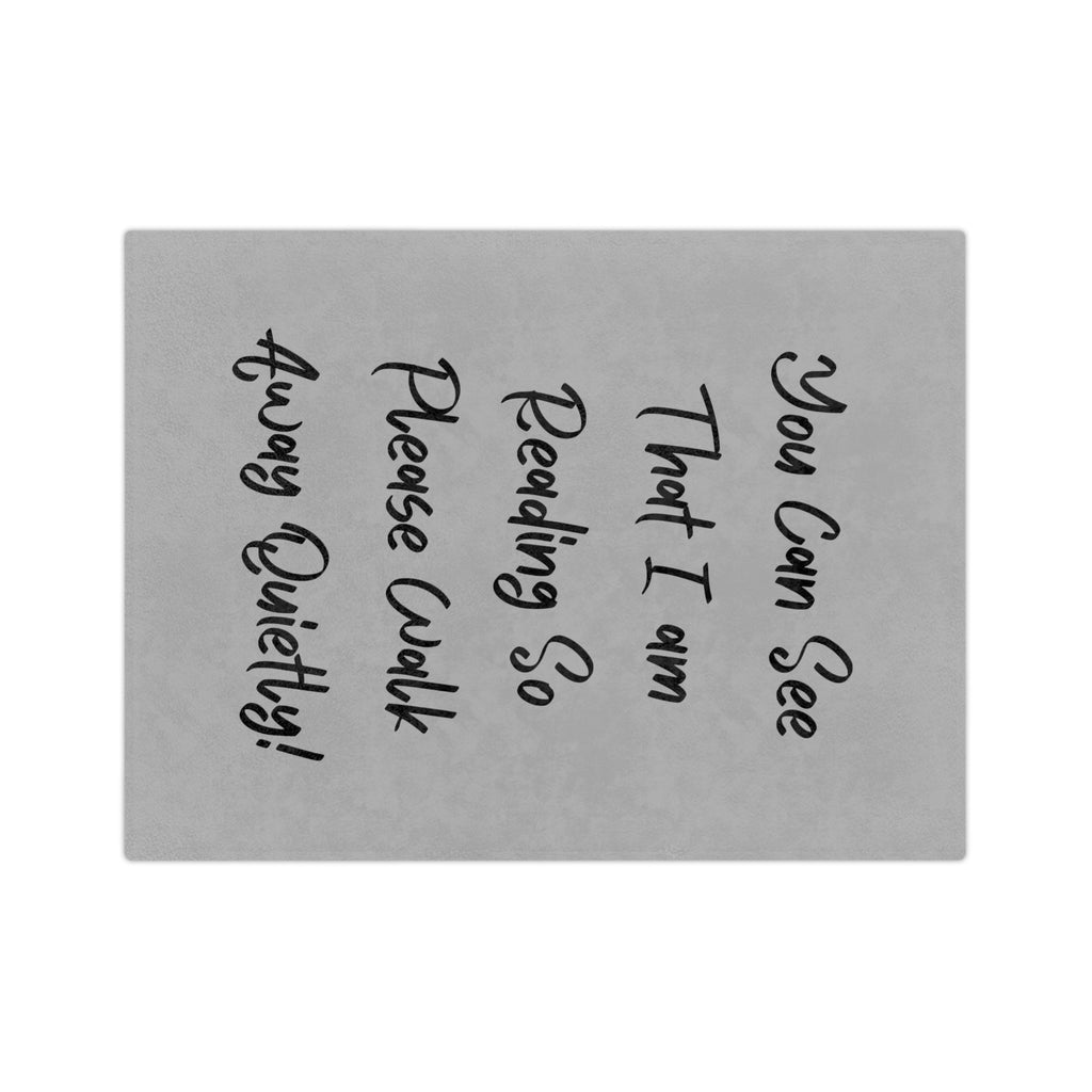 Reading Blanket, Cozy Microfiber Throw for Book Lovers, Perfect Gift for Readers, Quiet Zone Decor, Home Essentials