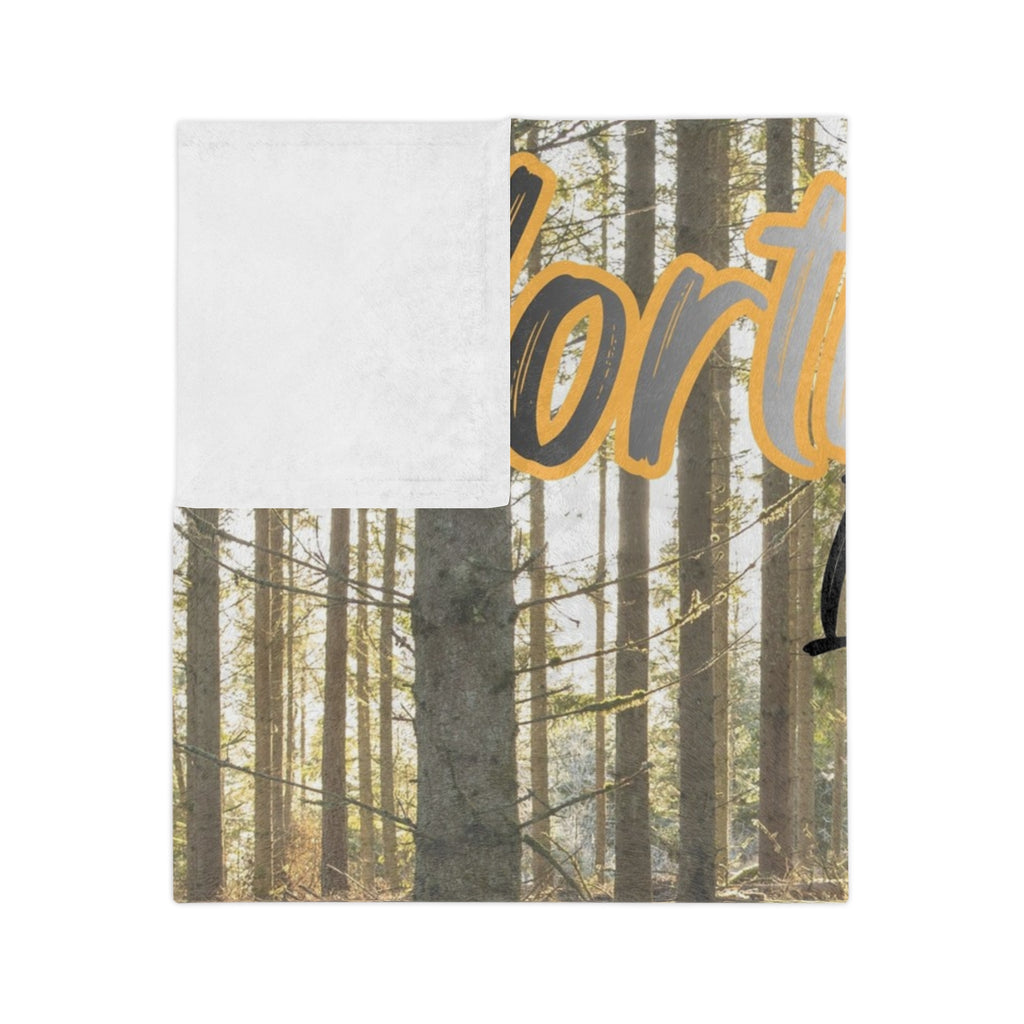 Velveteen Microfiber Blanket — "North is Still North" Soft Fuzzy Inspirational Throw