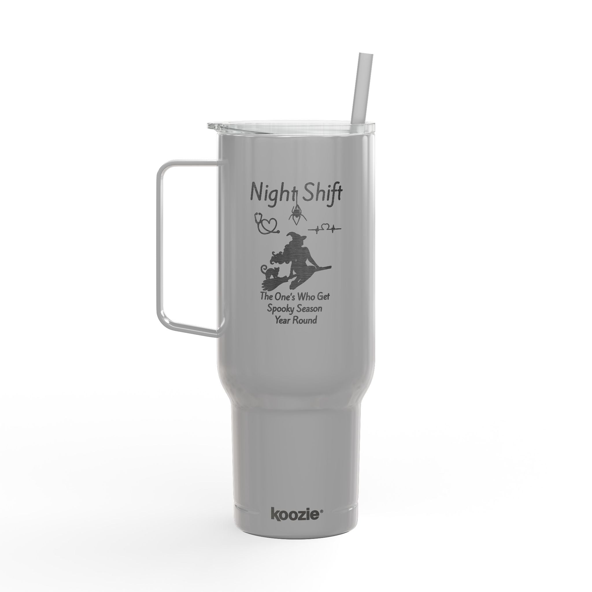 Insulated Tumbler - Night Shift Nurse Spooky Season 40oz Engraved