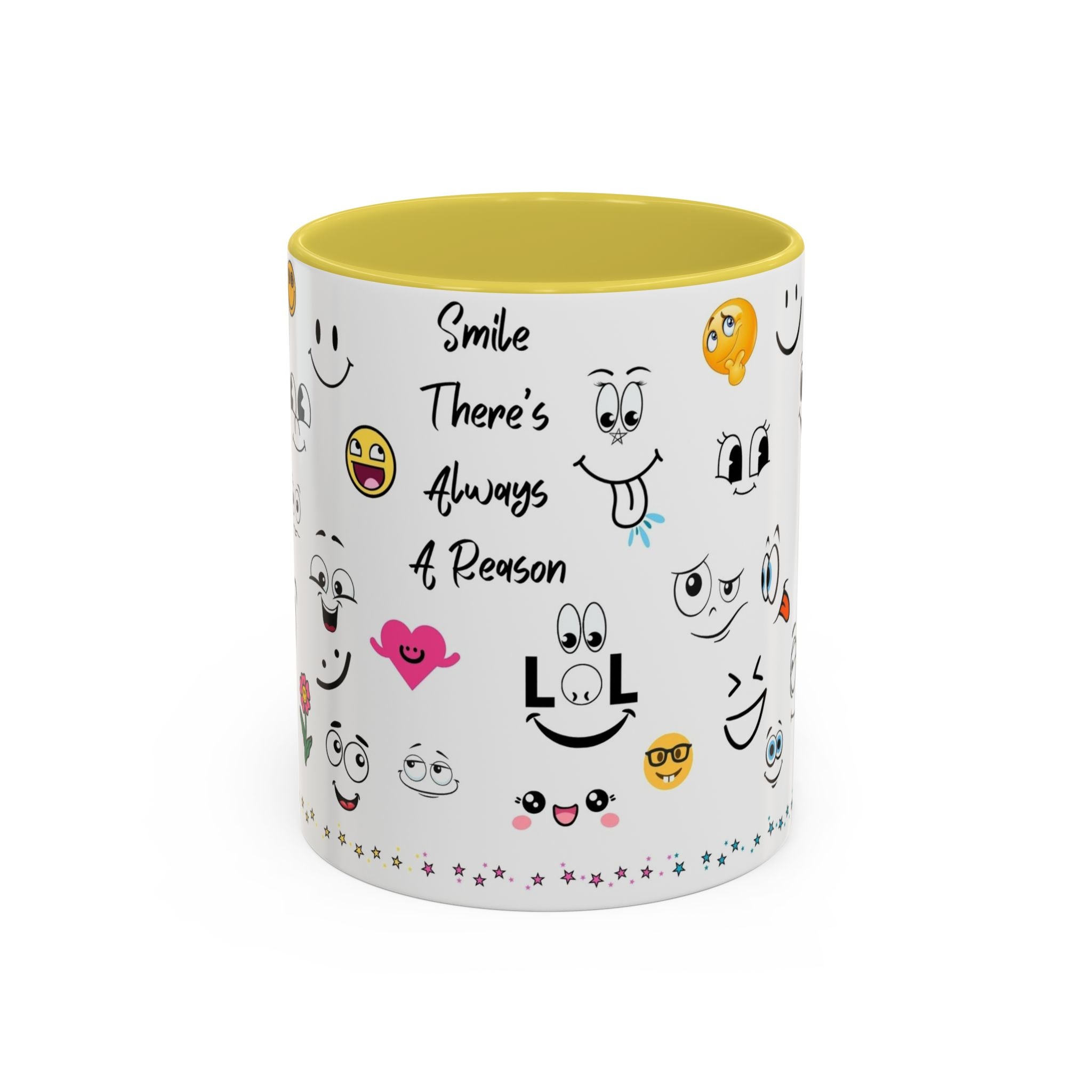 Mug - Smile There's Always A Reason Colorful 11oz/15oz Coffee Cup