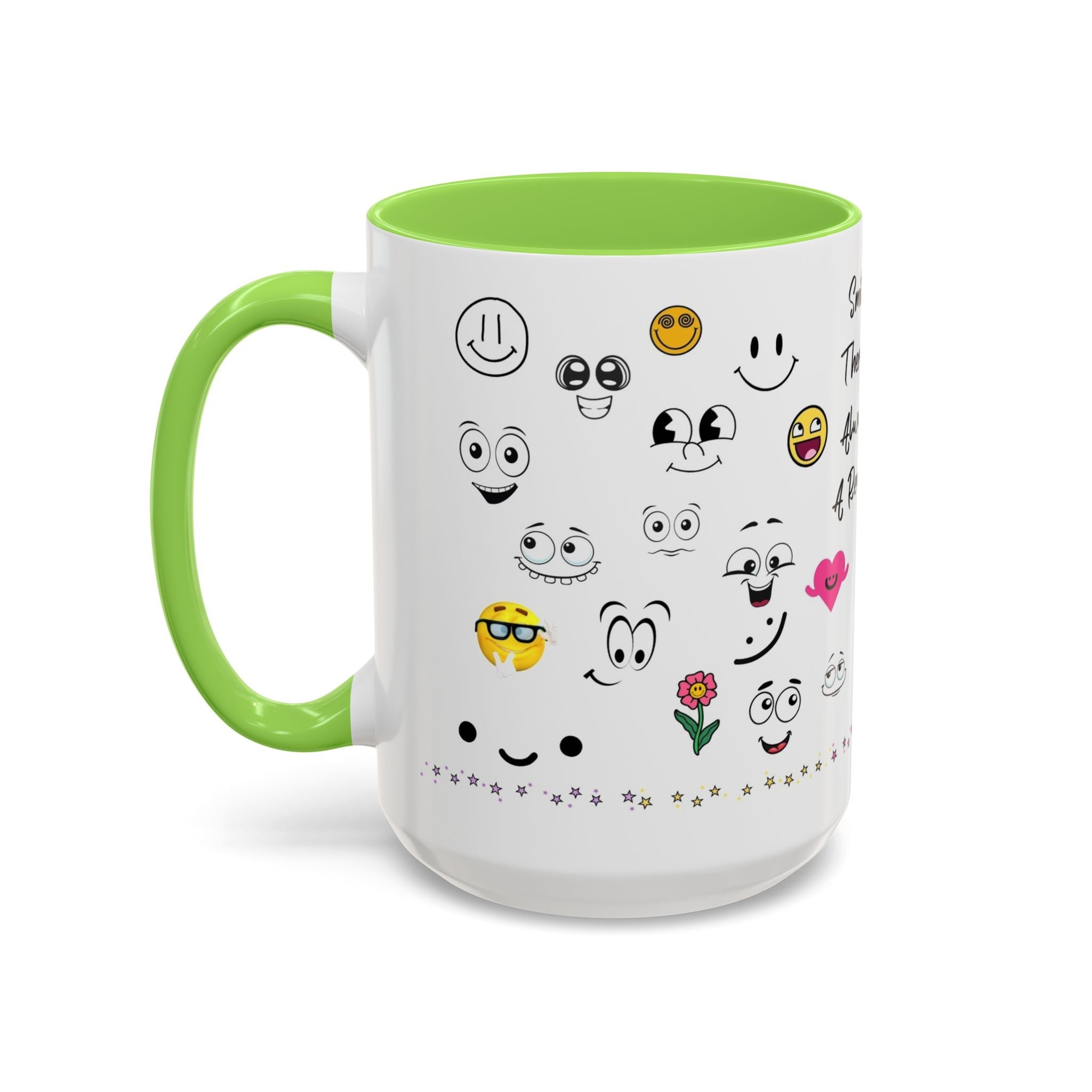 Mug - Smile There's Always A Reason Colorful 11oz/15oz Coffee Cup