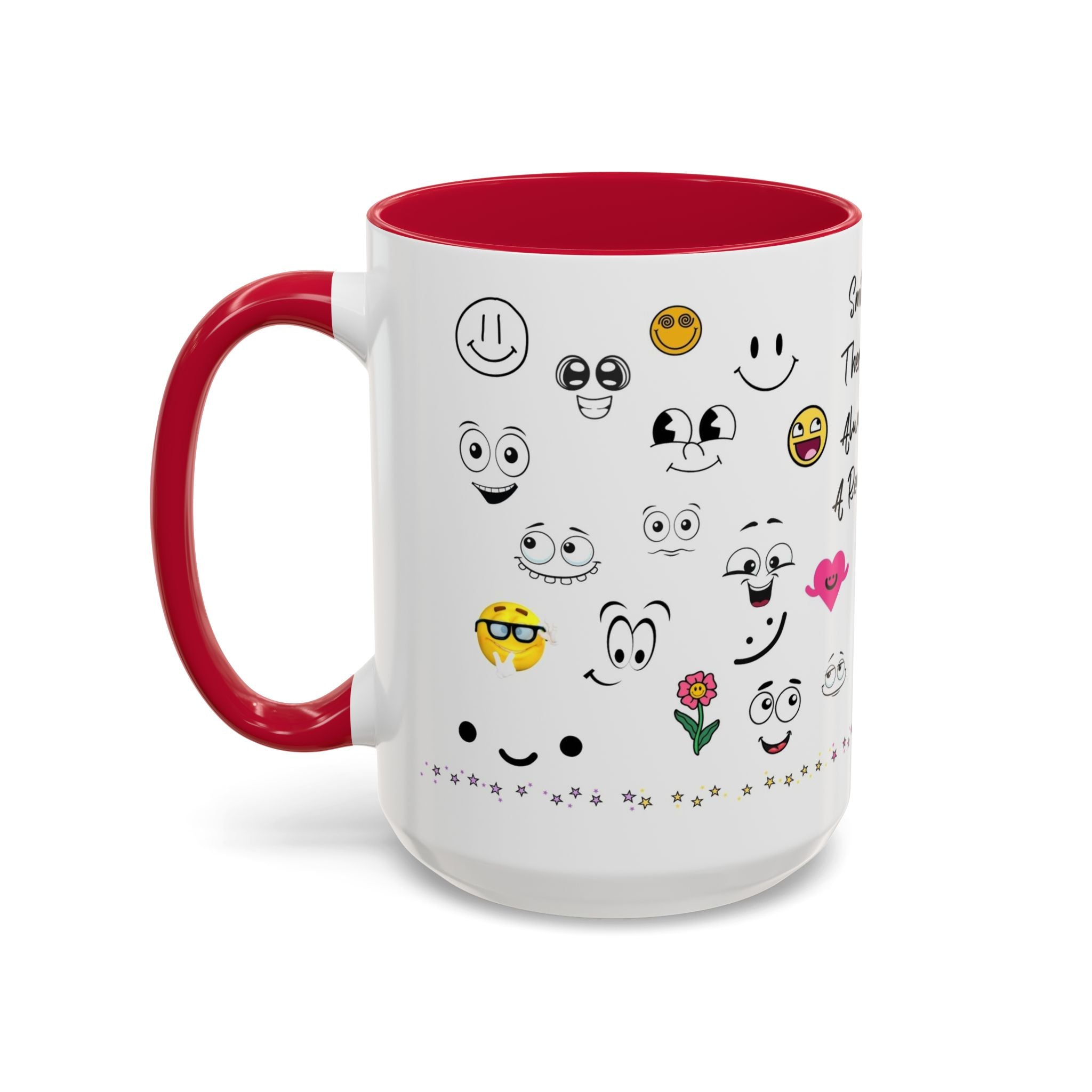 Mug - Smile There's Always A Reason Colorful 11oz/15oz Coffee Cup