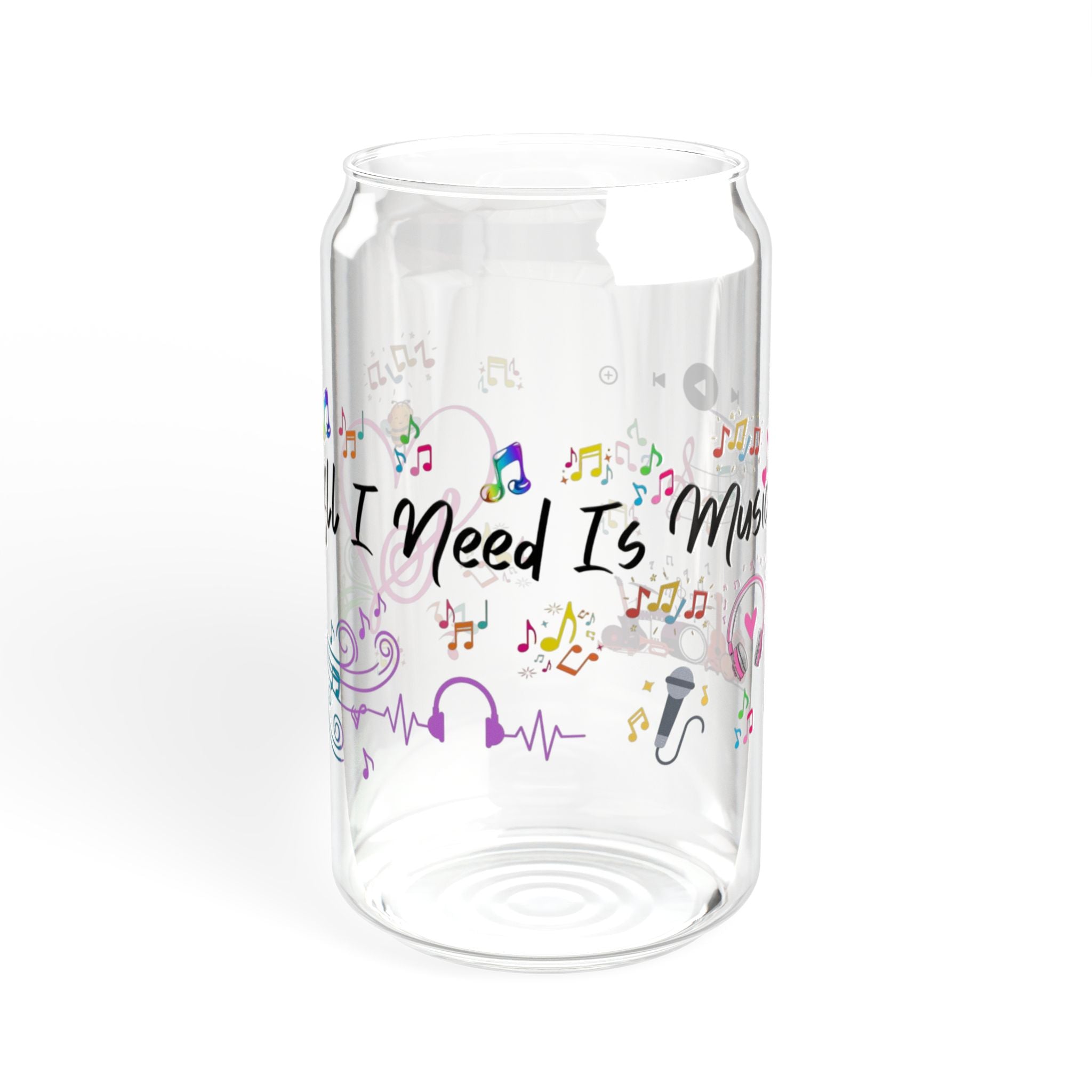 Fun & Chic Sipper Glass, 16oz Glass Cup with Bamboo Lid, Perfect for Gifts, Unique Drinkware, Eco-Friendly, Summer Vibes