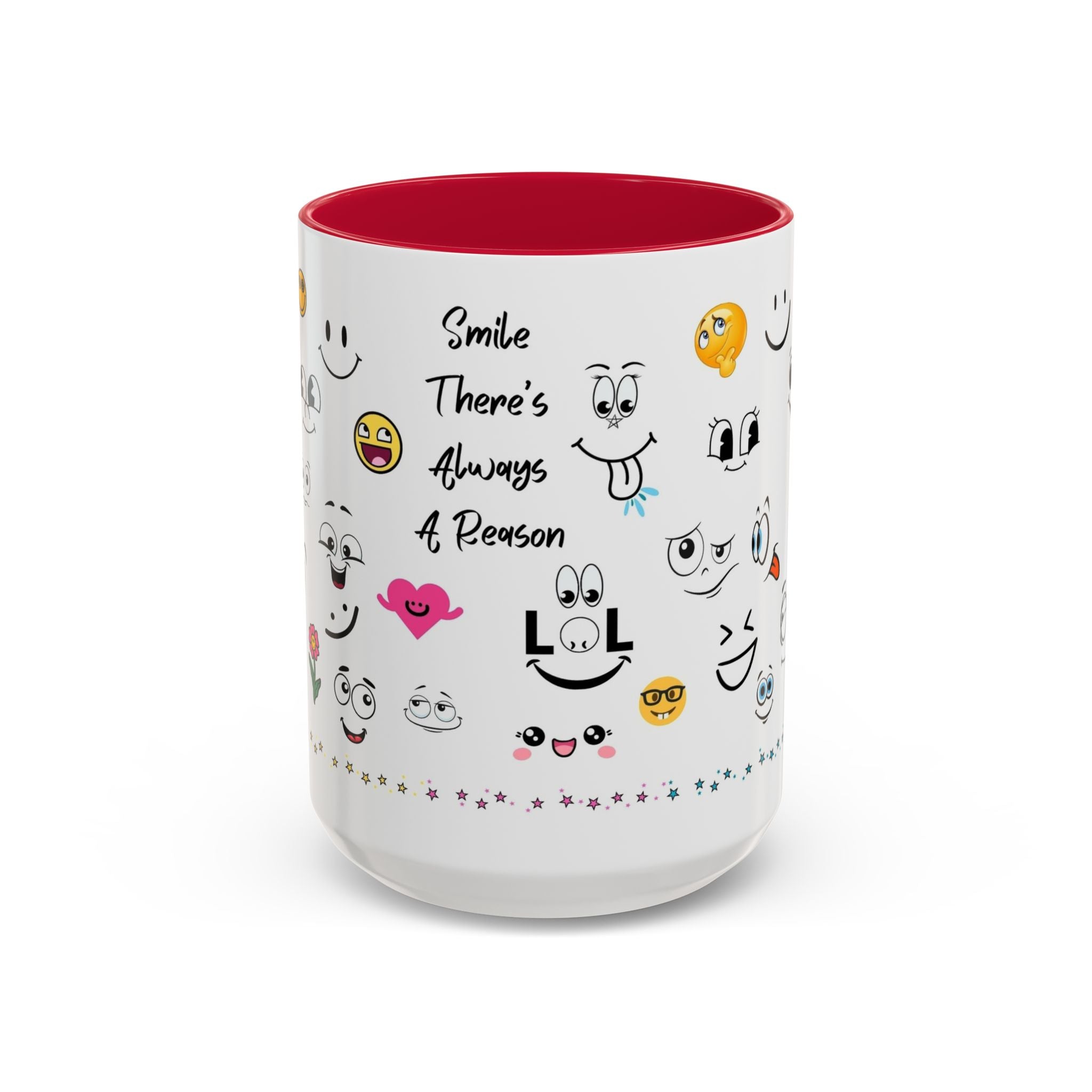 Mug - Smile There's Always A Reason Colorful 11oz/15oz Coffee Cup