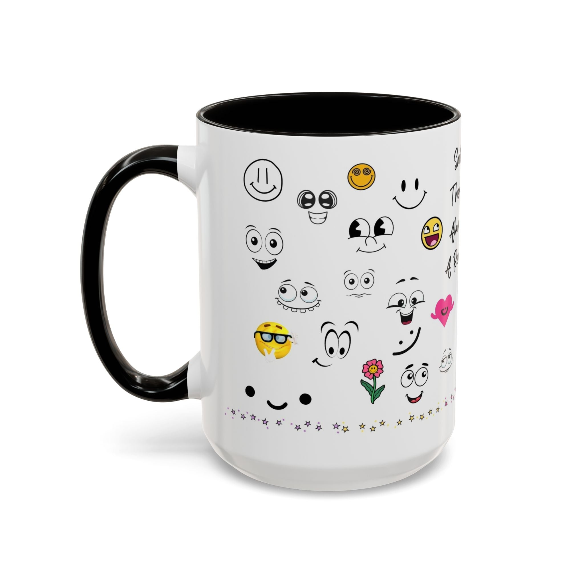 Mug - Smile There's Always A Reason Colorful 11oz/15oz Coffee Cup