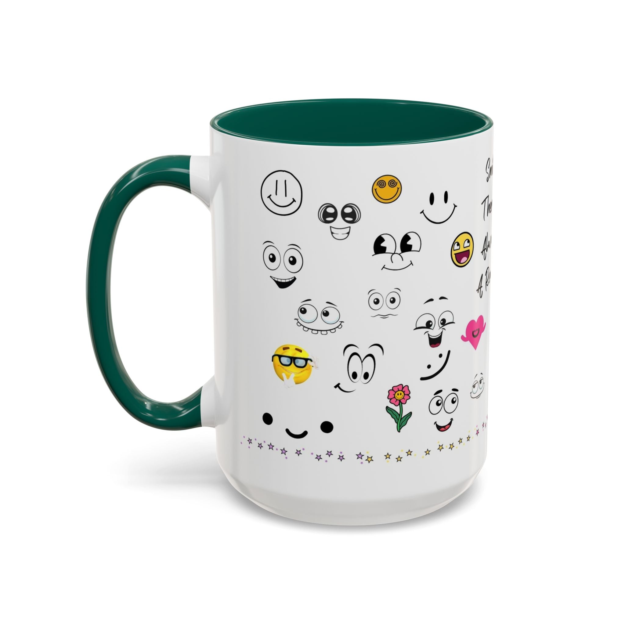 Mug - Smile There's Always A Reason Colorful 11oz/15oz Coffee Cup