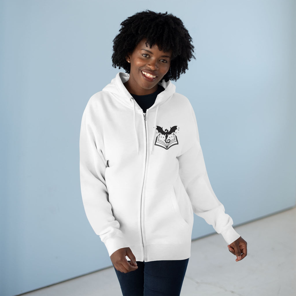 Colorful Unisex Zip Hoodie with 'I can and will just not today' Vibes