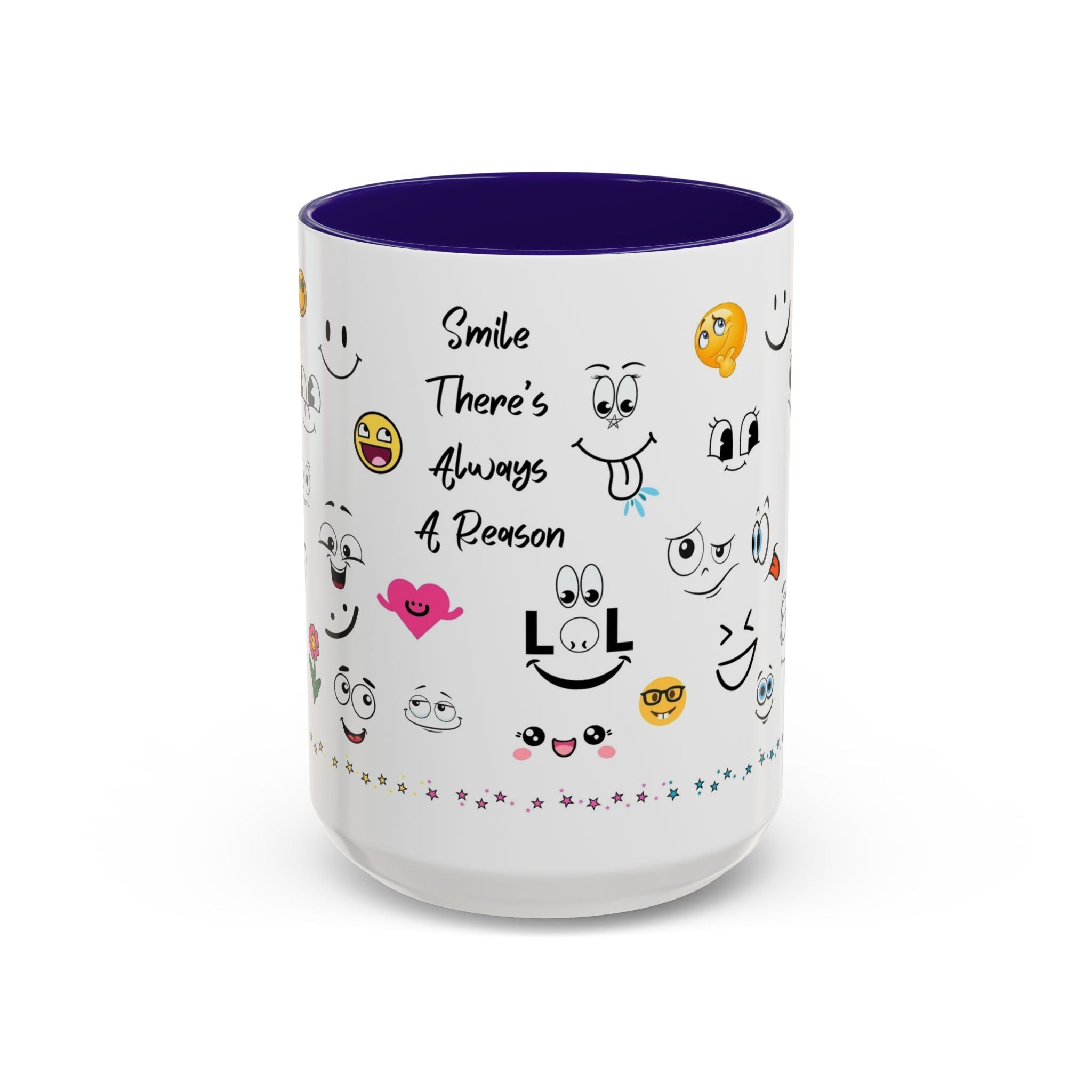 Mug - Smile There's Always A Reason Colorful 11oz/15oz Coffee Cup