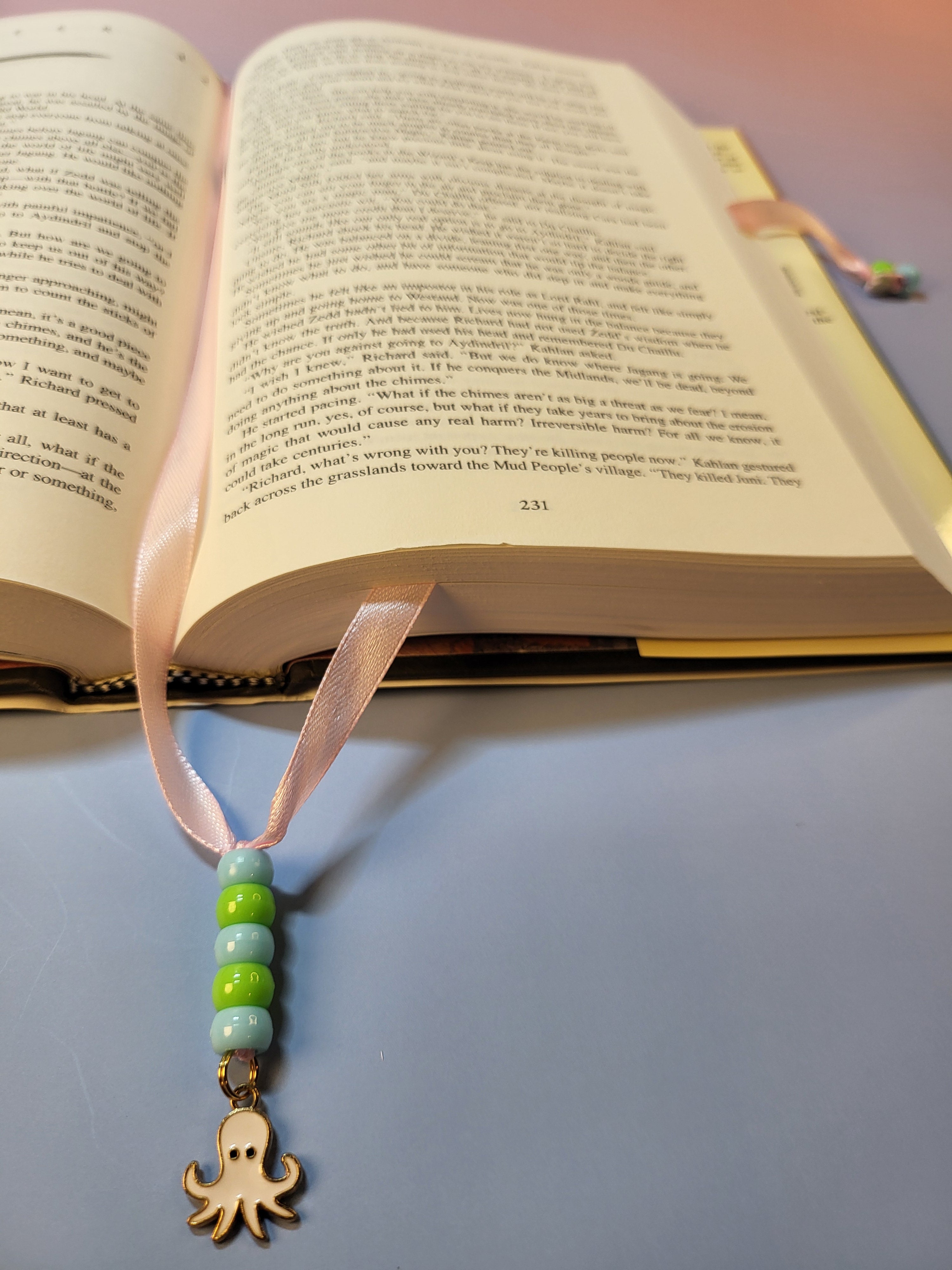 White Octopus Bookmark