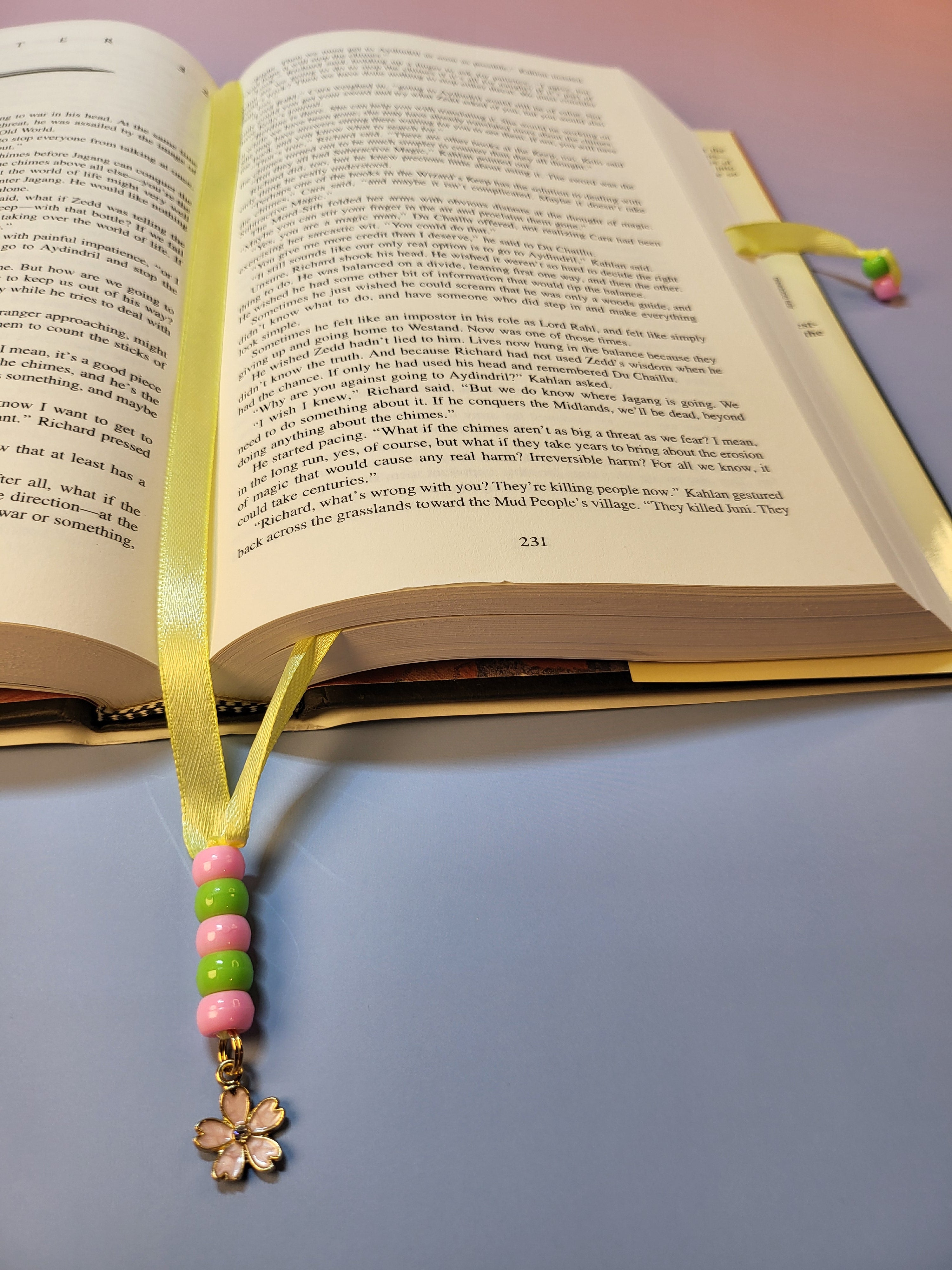 Light Pink Flower Bookmark