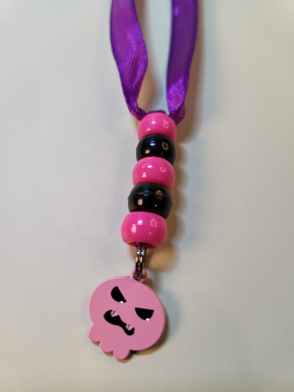 Pink Skull Bookmark