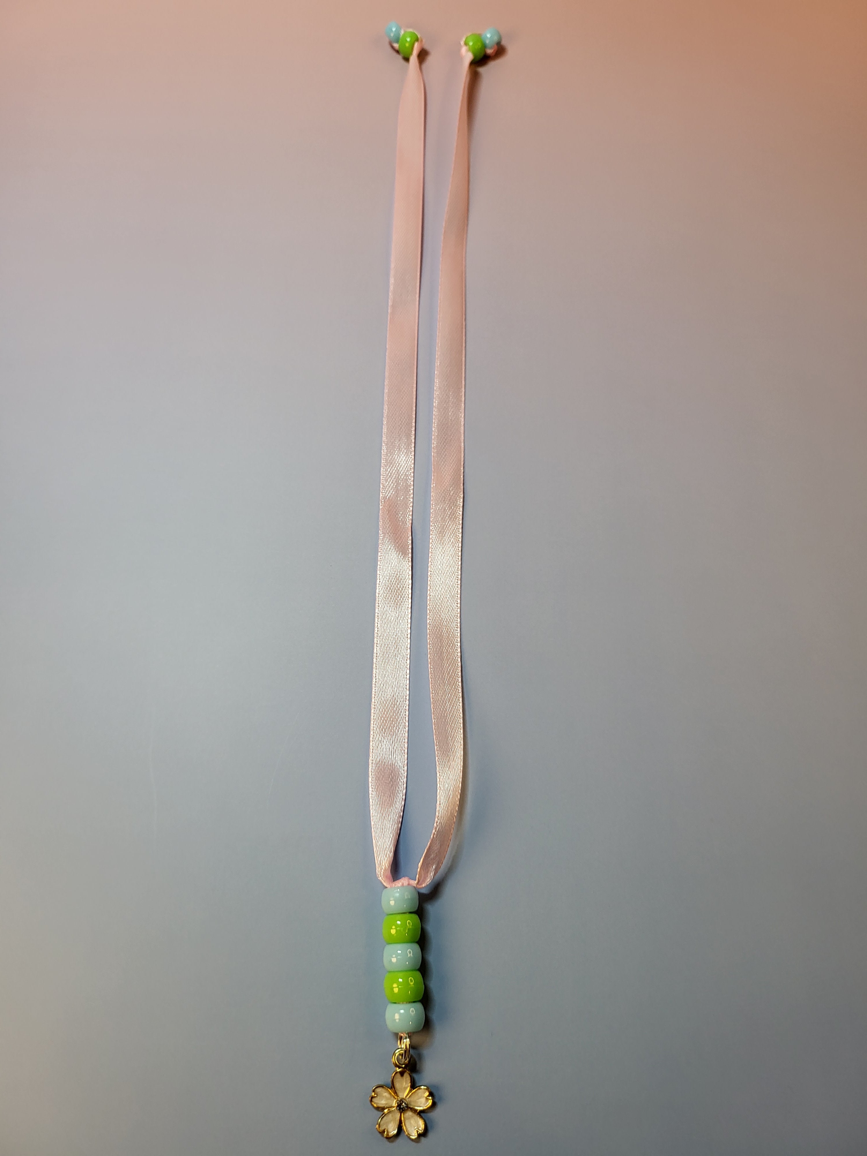 White Flower Bookmark