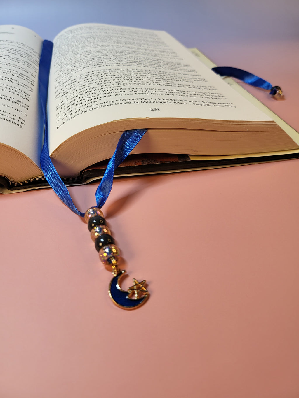 Blue Crescent Moon and Gold Star