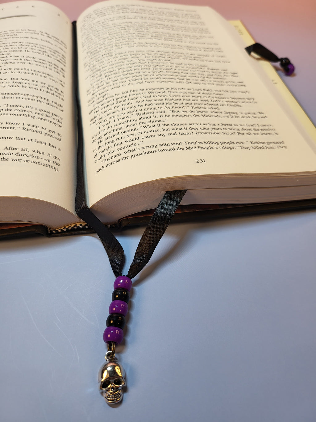 Silver Skull Bookmark