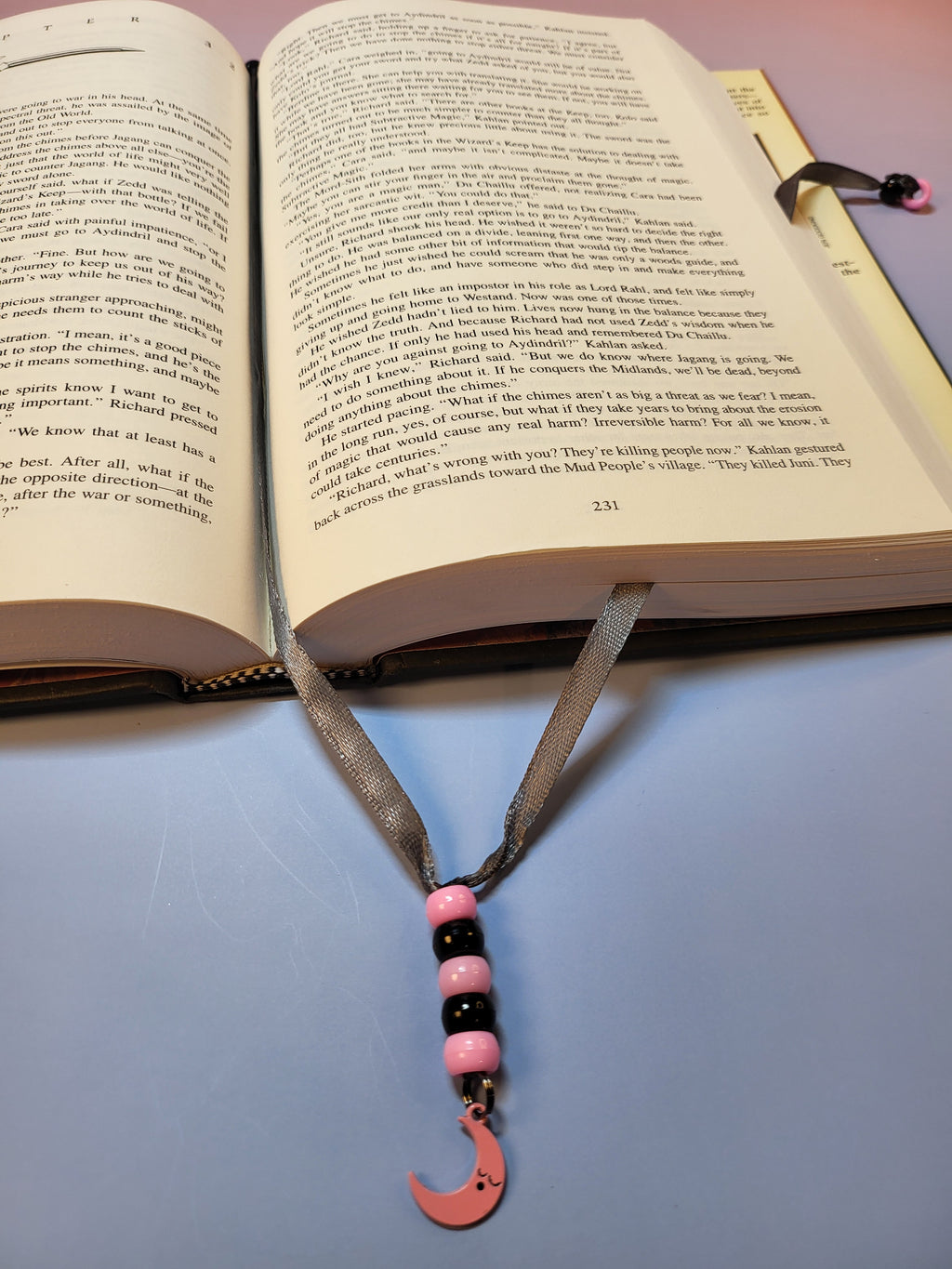 Sleeping Crescent Moon Bookmark