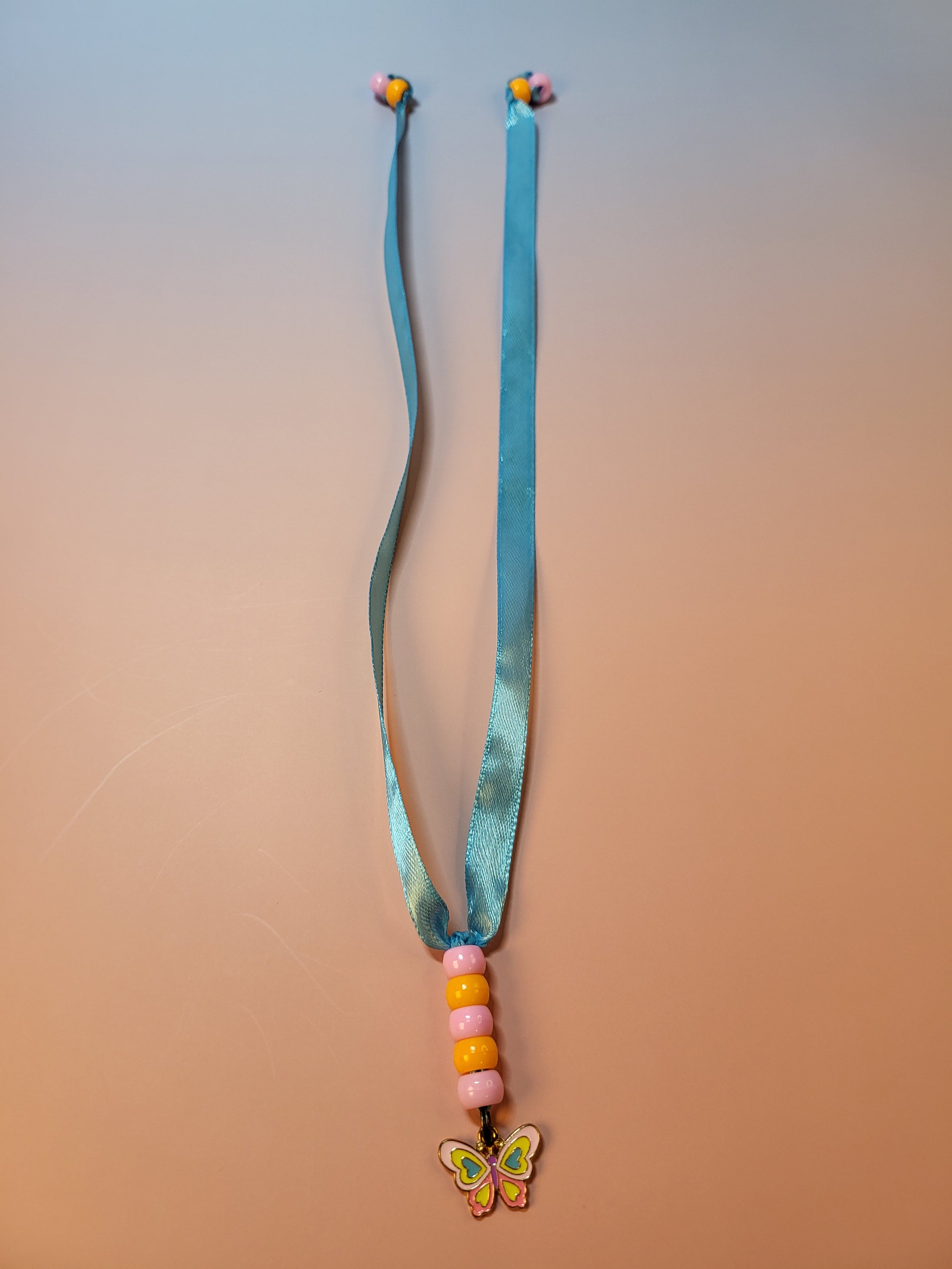 Heart butterfly bookmark