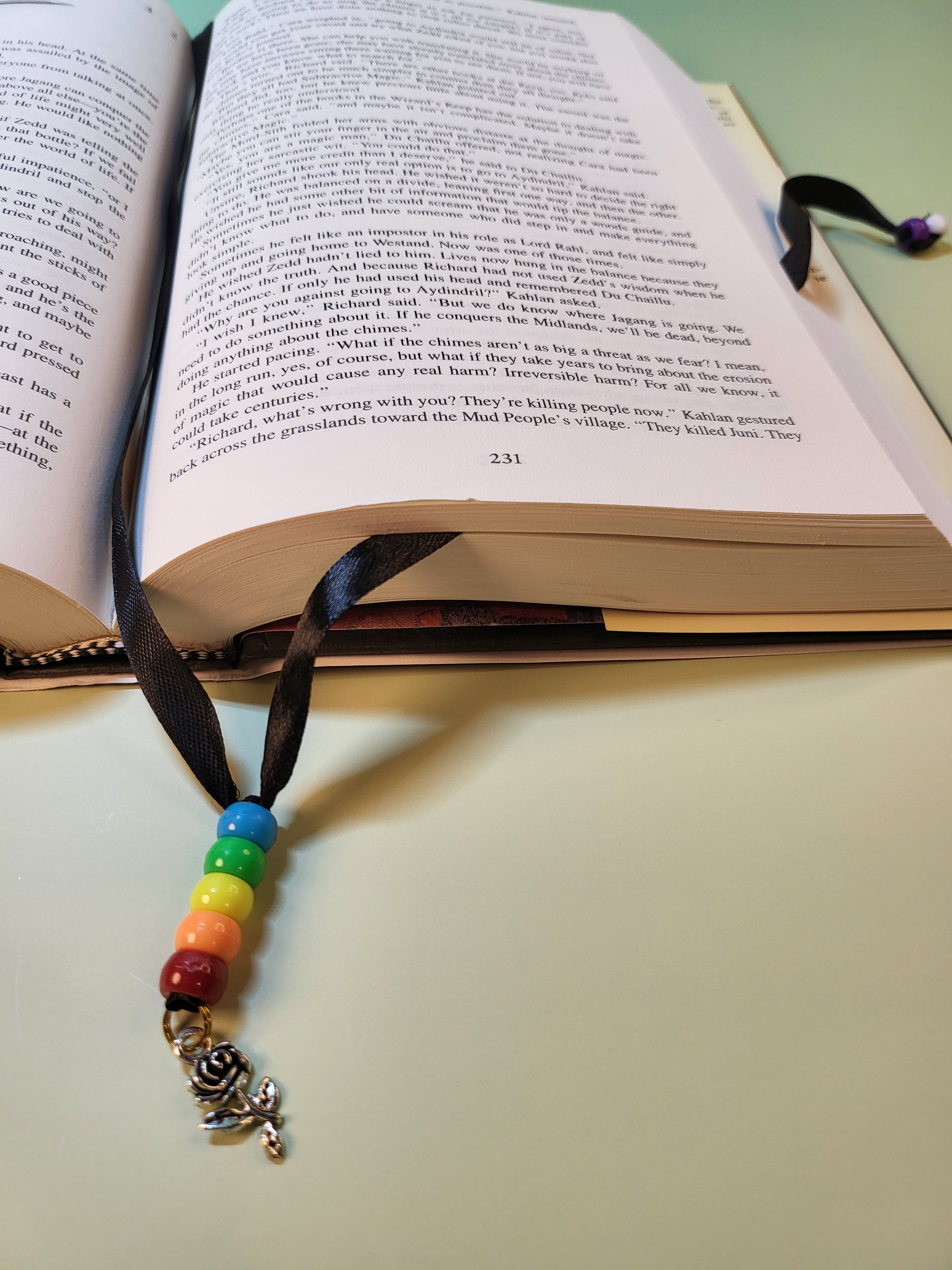 Silver Rose Bookmark