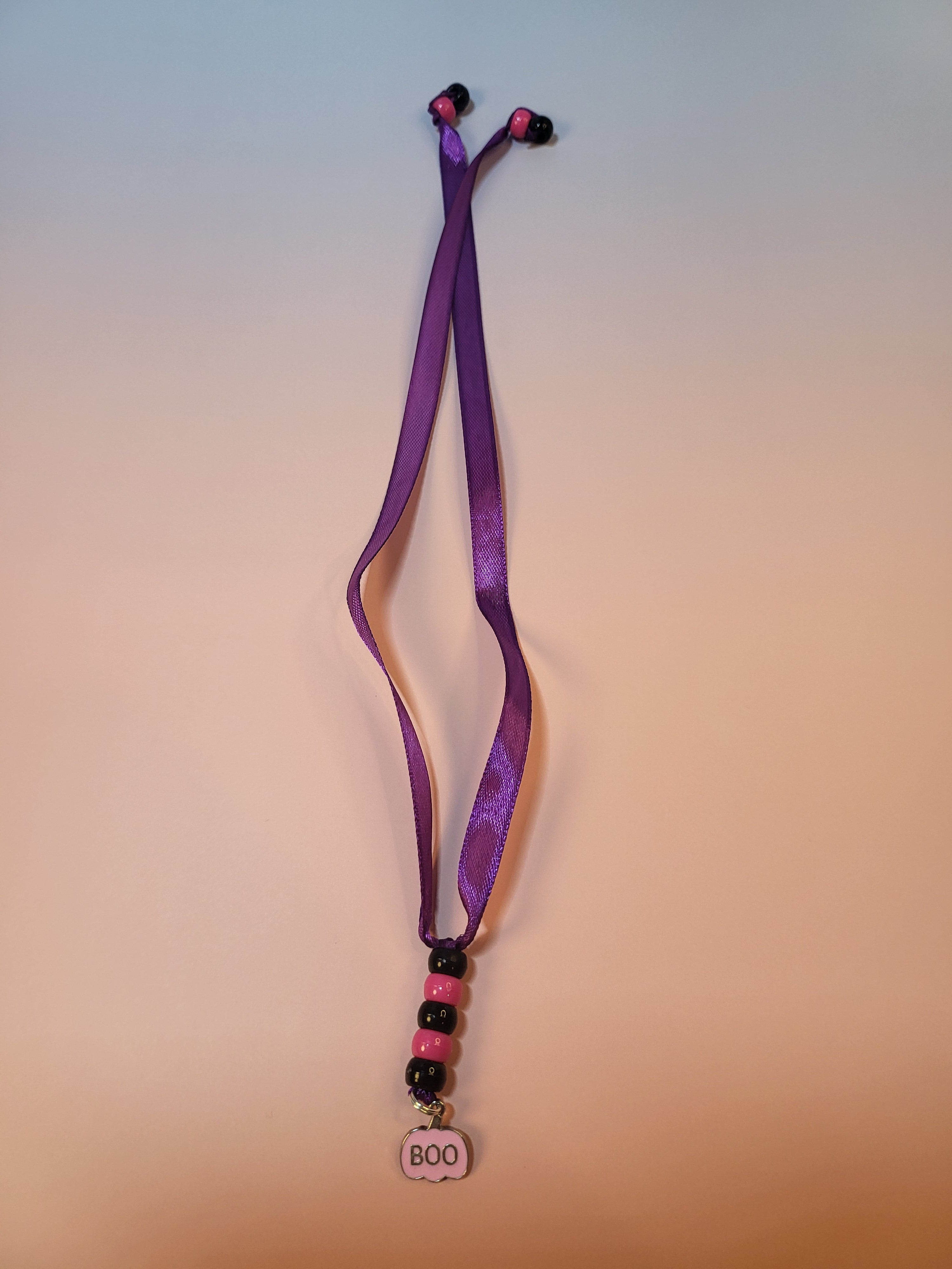 Pink Pumpkin Bookmark