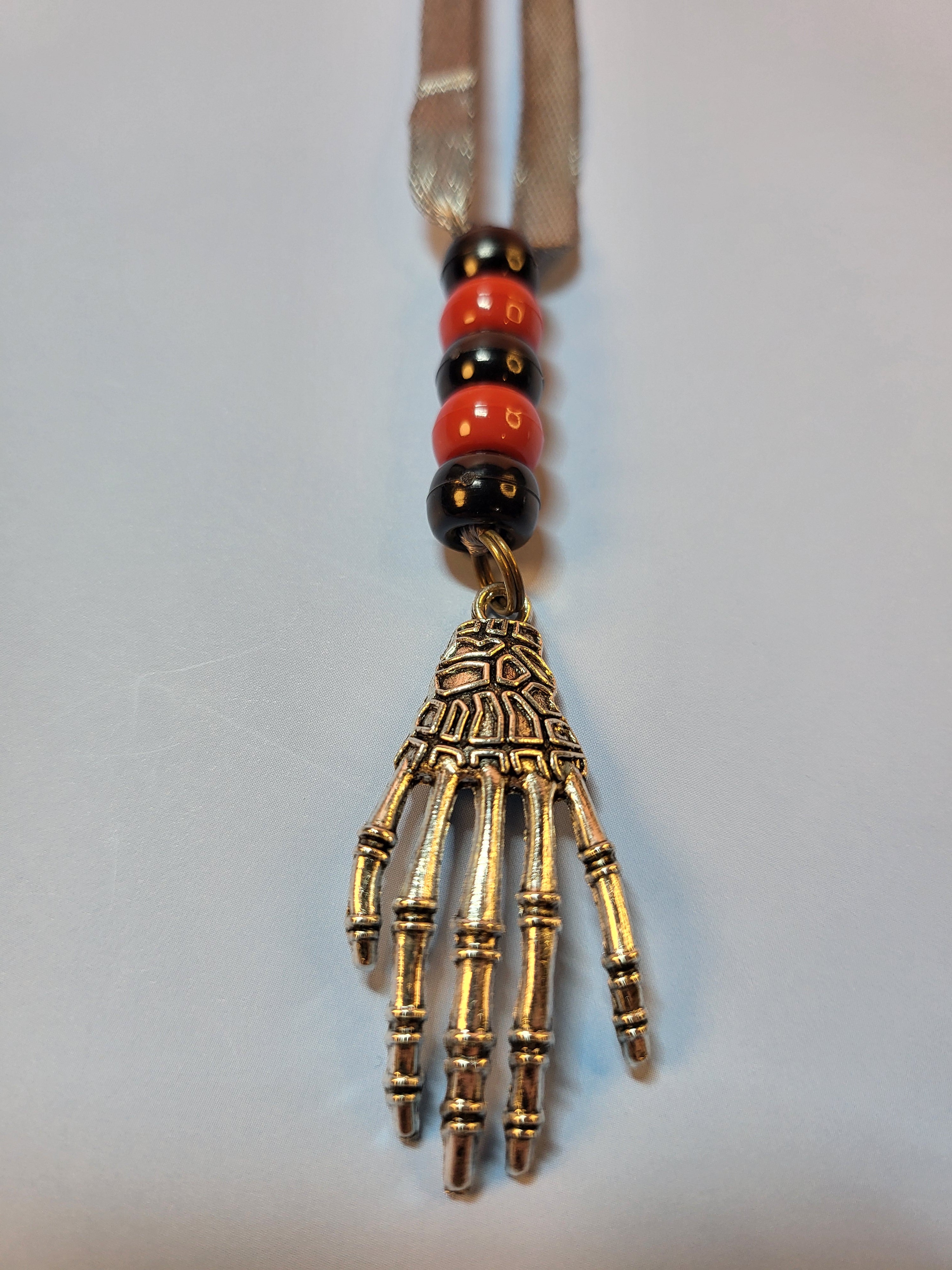 Silver Skeleton Hand Bookmark