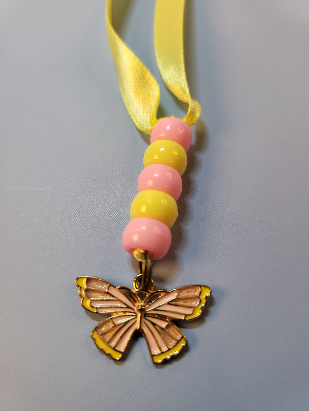 Pink and Yellow Butterfly Bookmark