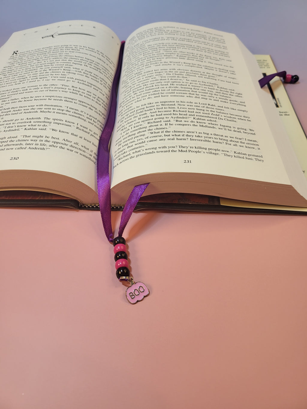 Pink Pumpkin Bookmark